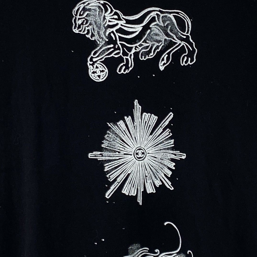 Chanel Chanel Black Lion Firework Print Short Sleeve T-Shirt K26WX Size M / US 6-8 / IT 42-44 - 4 Thumbnail