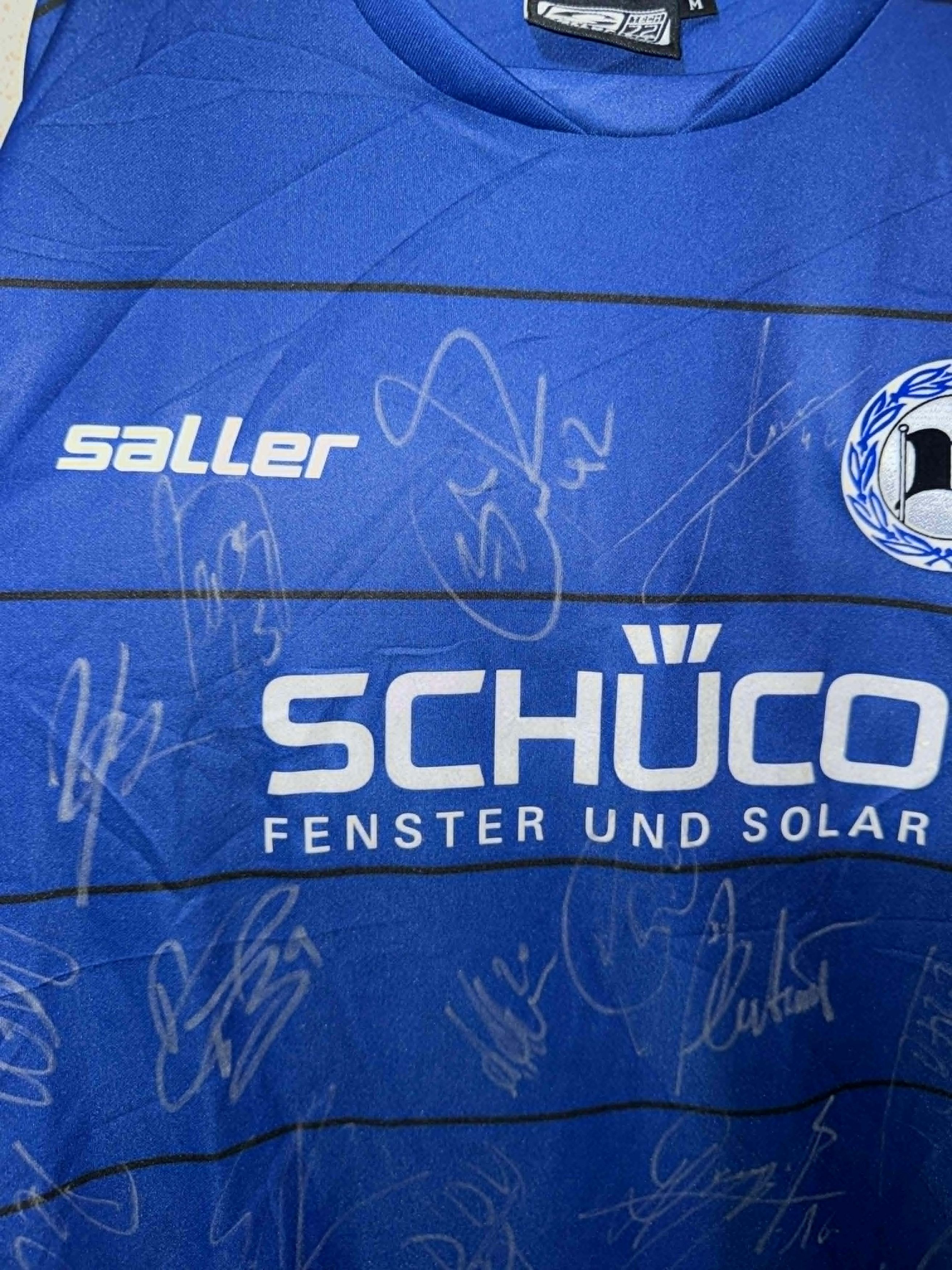 Vintage Arminia Bielfeld 2010/11 Match Worn Shirt signed Size US M / EU 48-50 / 2 - 4 Thumbnail