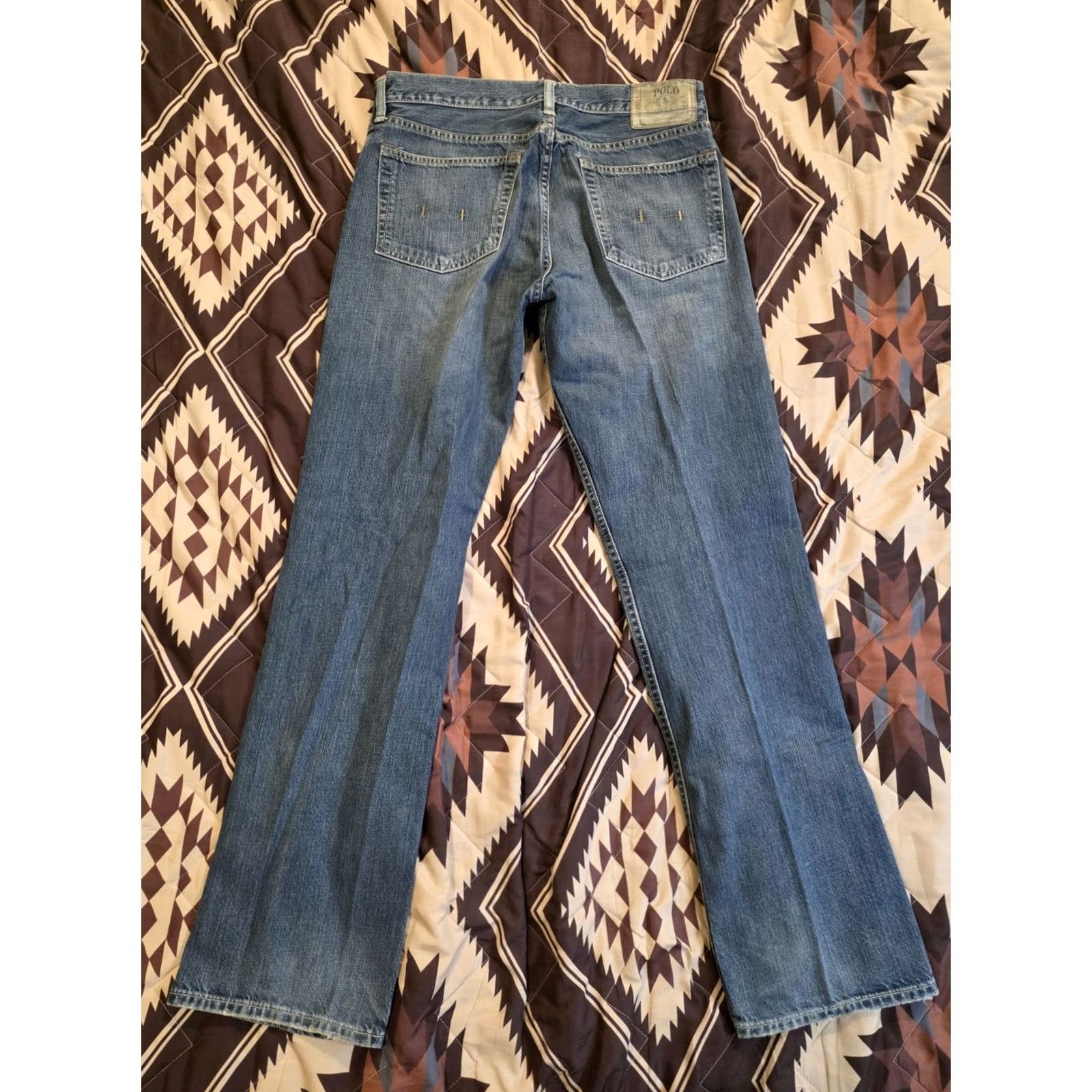 Polo Ralph Lauren VINTAGE Polo Ralph Lauren Jeans 867 Straight Mens 32x32 Medium Wash Blue Denim Cotton Logo 5-Pocket Design Size US XS / EU 42 / 0 - 2 Thumbnail