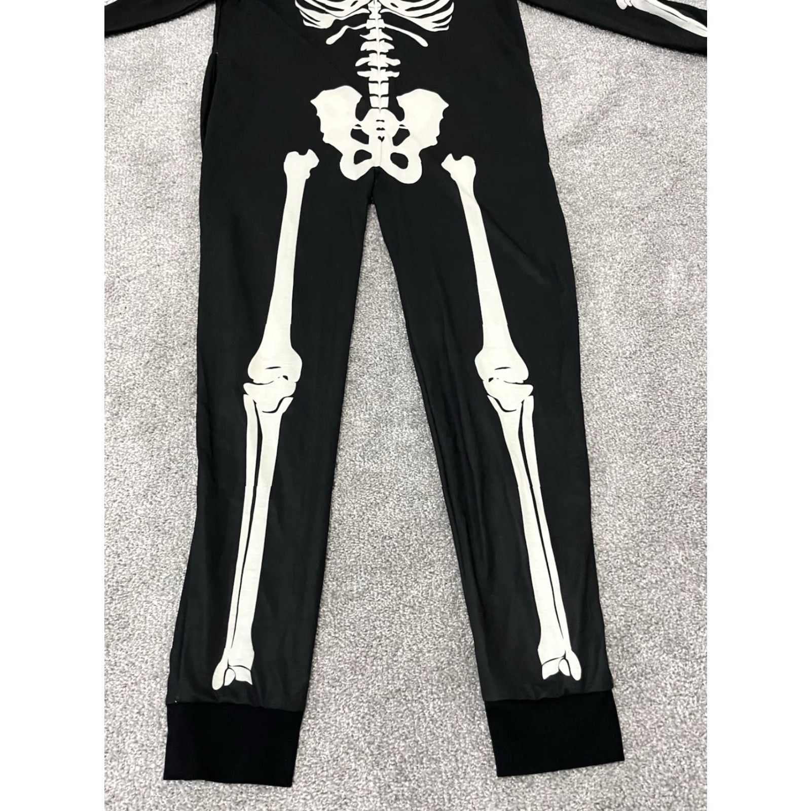 Vintage Morph Costumes Skeleton Hooded Bodysuit Woman Womans Halloween Costume L Black Adult Large 1pc Sexy Costume Size L / US 10 / IT 46 - 6 Thumbnail