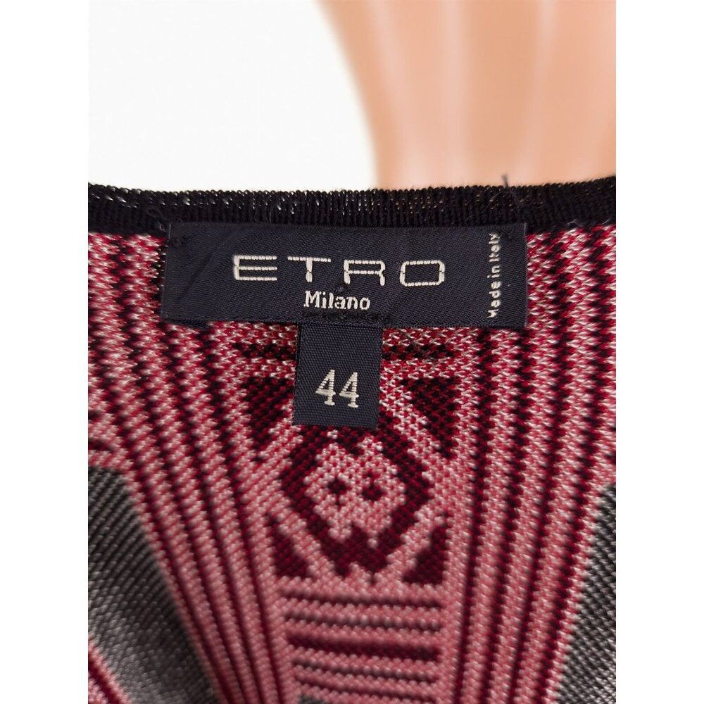 Etro Etro Jacquard Knit Dress Size 44 US 6 Black Multi $925 Size M / US 6-8 / IT 42-44 - 8 Thumbnail