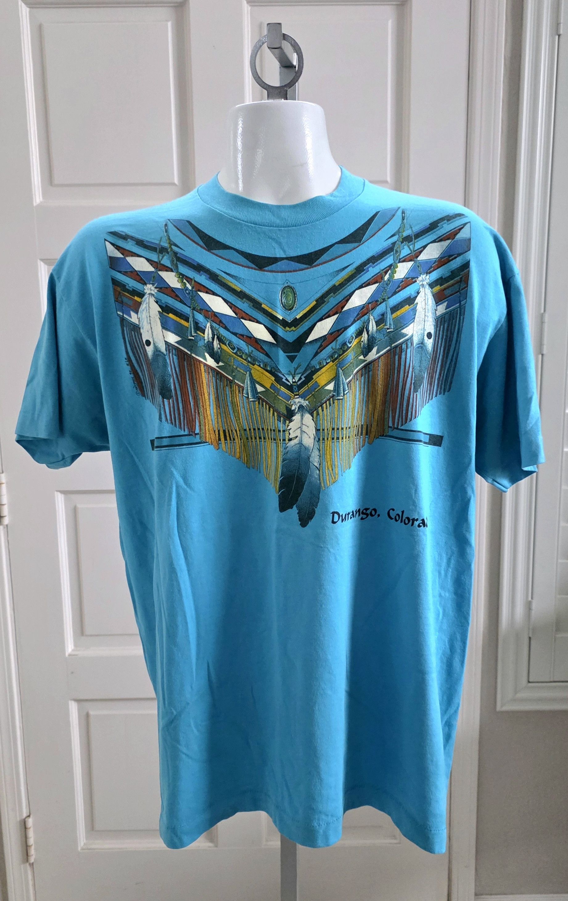 Other Vintage Native American Theme Tee Feather Tooth Regali Size US XL / EU 56 / 4 - 1 Thumbnail