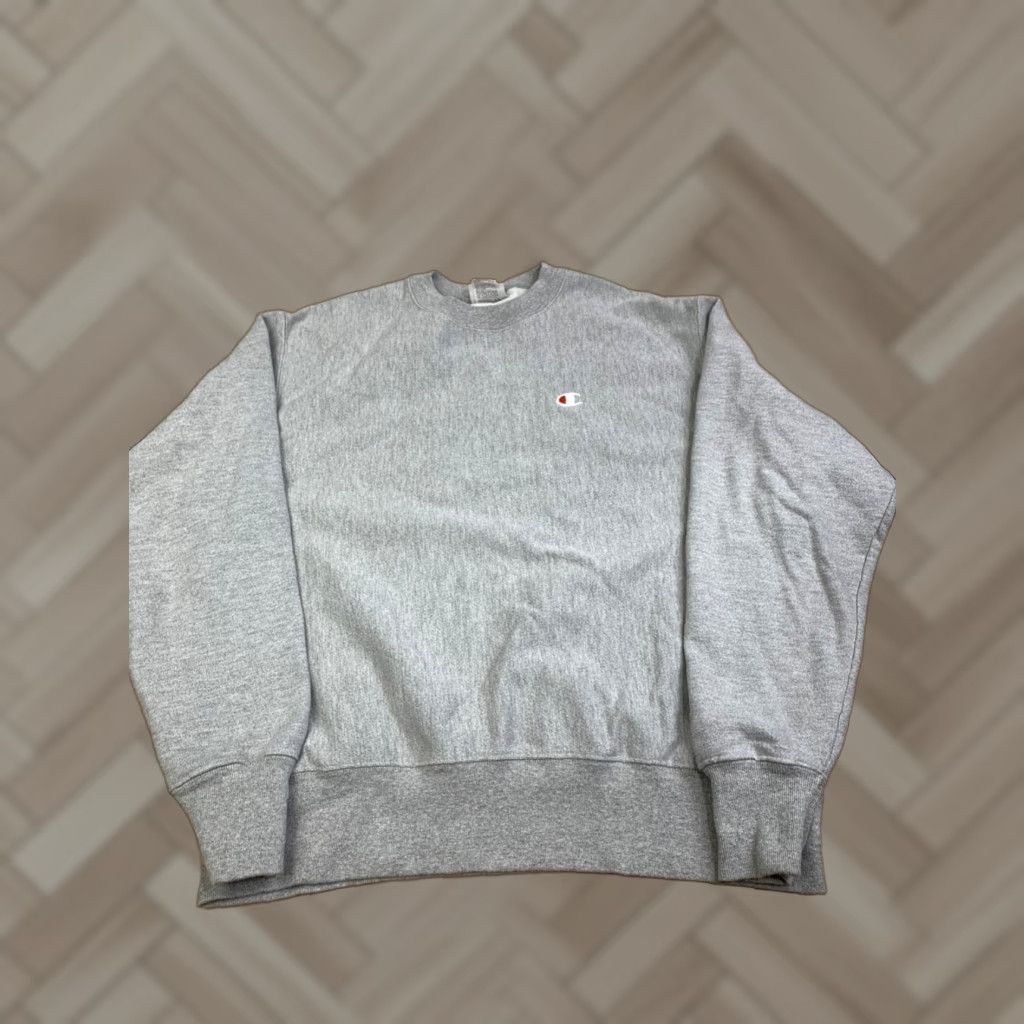 Champion VINTAGE Champion Reverse Weave Sweatshirt Men L Gray 90s Crew Neck Pullover Regular Fit Vintage Side: 12967 Size US L / EU 52-54 / 3 - 1 Thumbnail