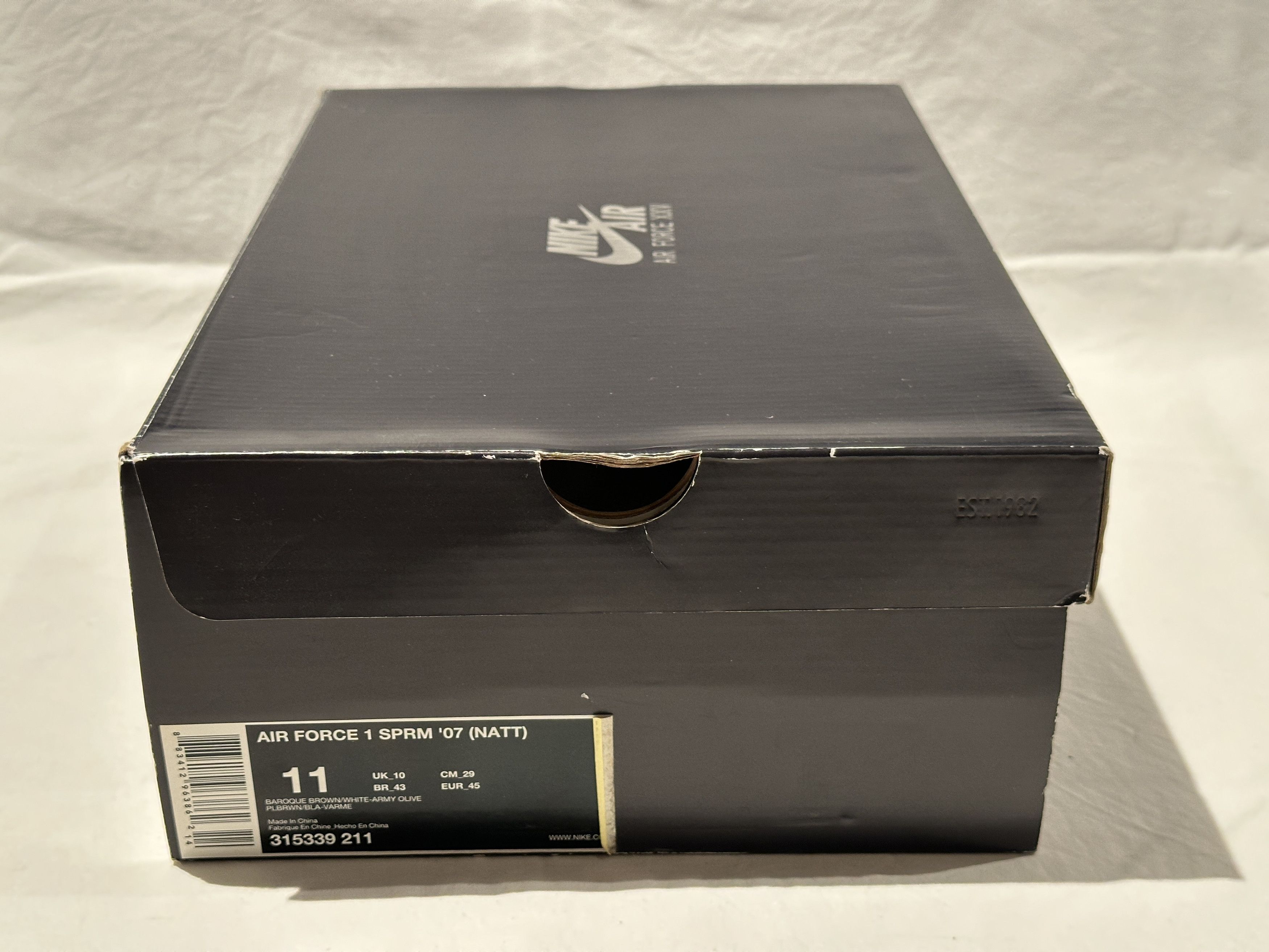 Nike BRAND NEW NIKE AIR FORCE 1 - 07 ORIGINAL SIX "NATT" SZ 11 Size US 11 / EU 44 - 13 Thumbnail