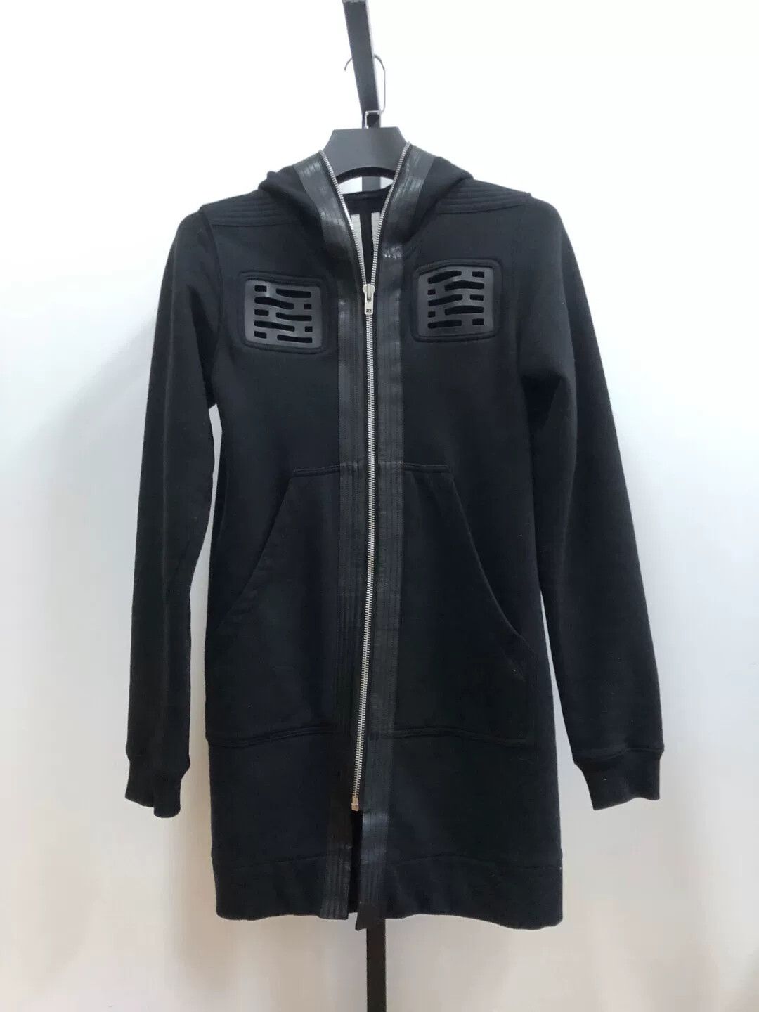 Rick Owens Black Zippered Hoodie Jacket