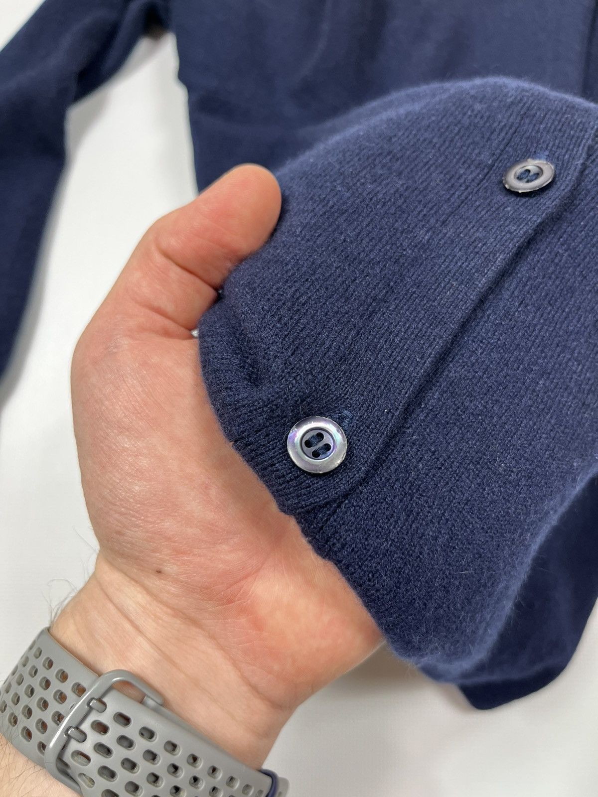 Prada Prada Milano Pure Cashmere Cardigan V-Neck Navy Blue Size 40 Size S / US 4 / IT 40 - 15 Thumbnail