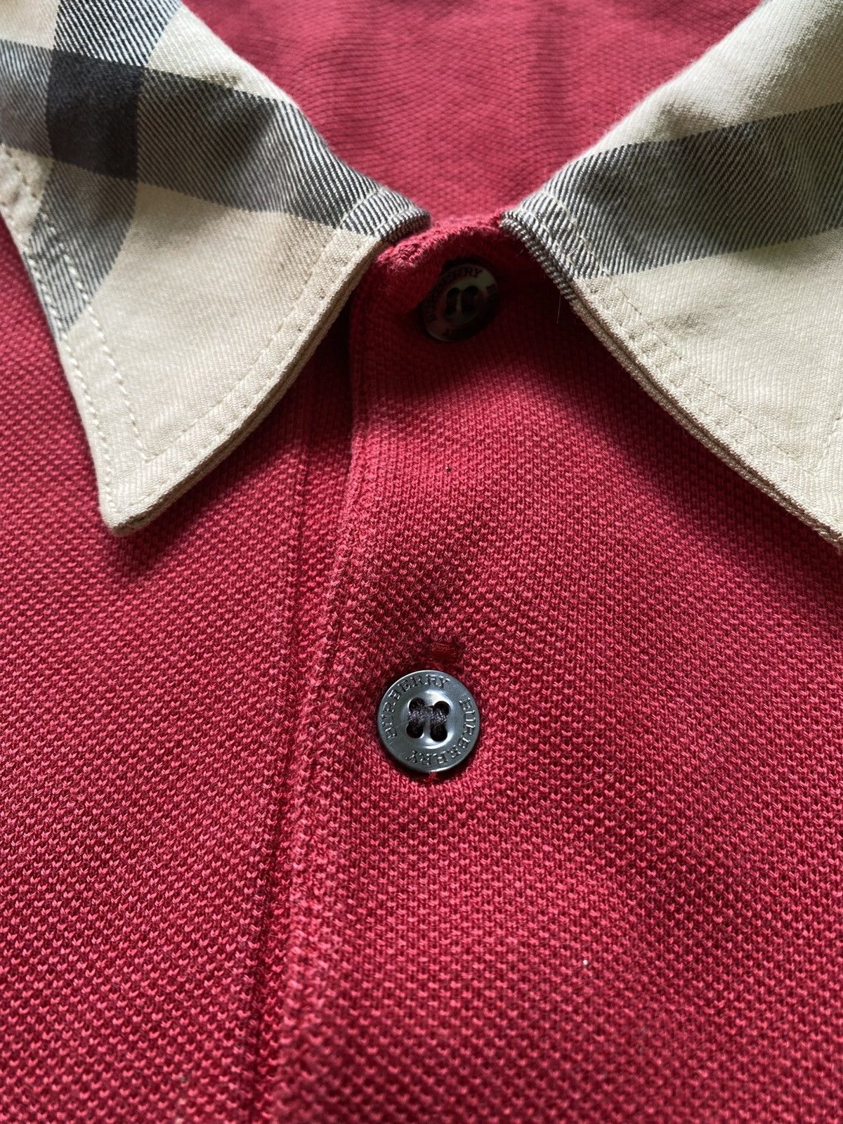 Burberry Burberry Brit Nova Check Polo Shirt Size US XL / EU 56 / 4 - 5 Thumbnail