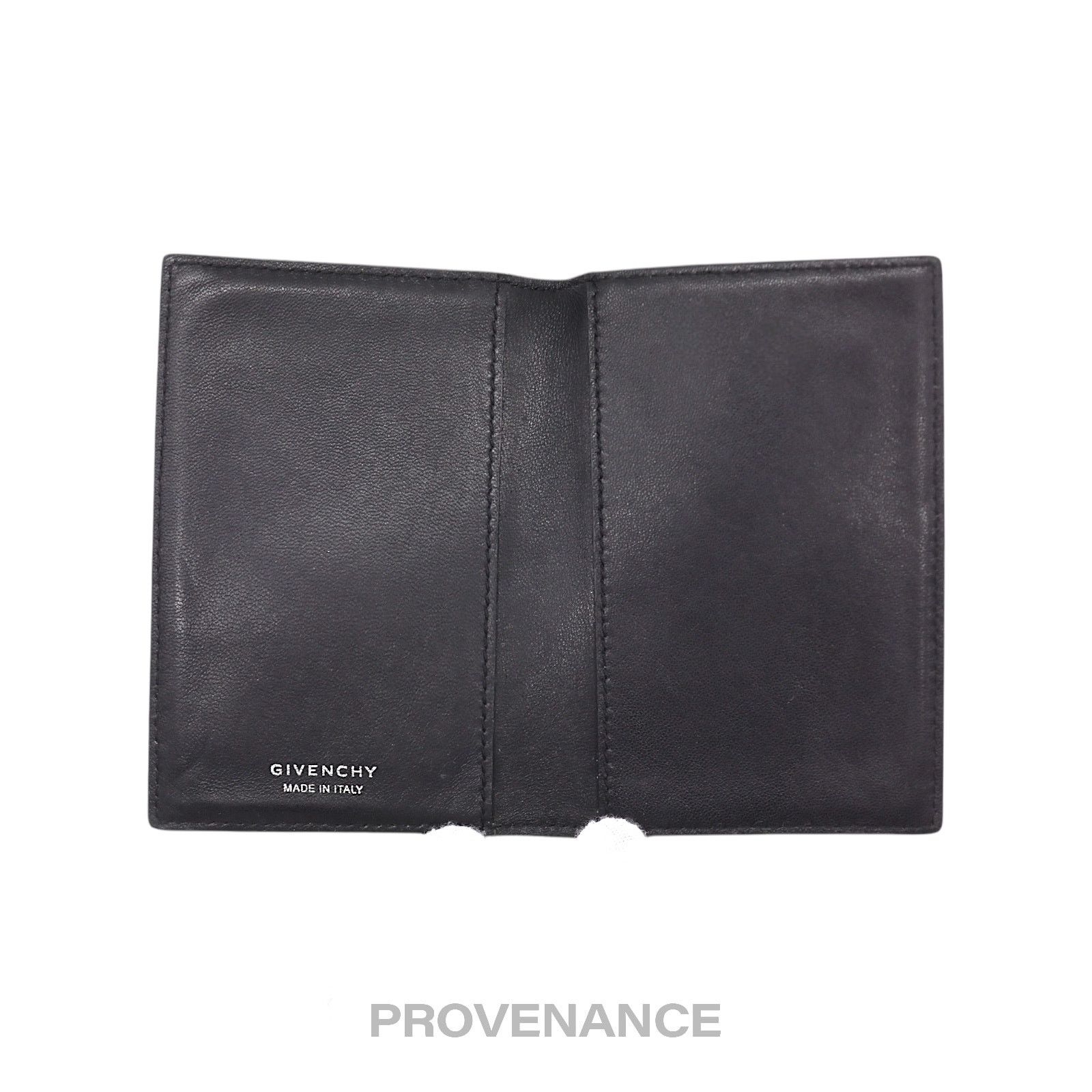 Givenchy 🔴 Givenchy Card Holder Wallet - Floral Black Leather Size ONE SIZE - 5 Thumbnail