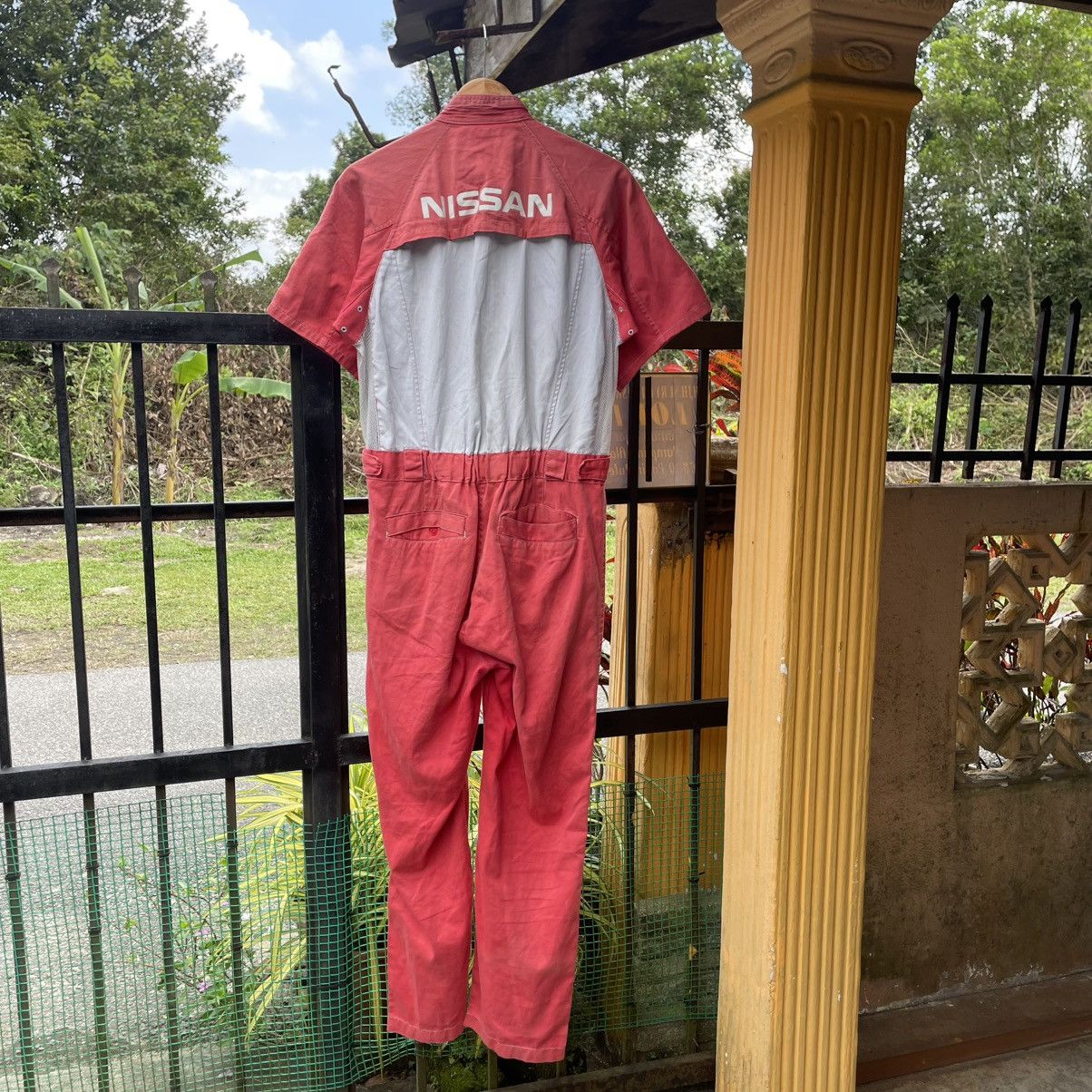 Japanese Brand 🔥🇯🇵Vintage Nissan Workers Coverall Jumpsuits Mechanic Wear Size US 30 / EU 46 - 2 Thumbnail