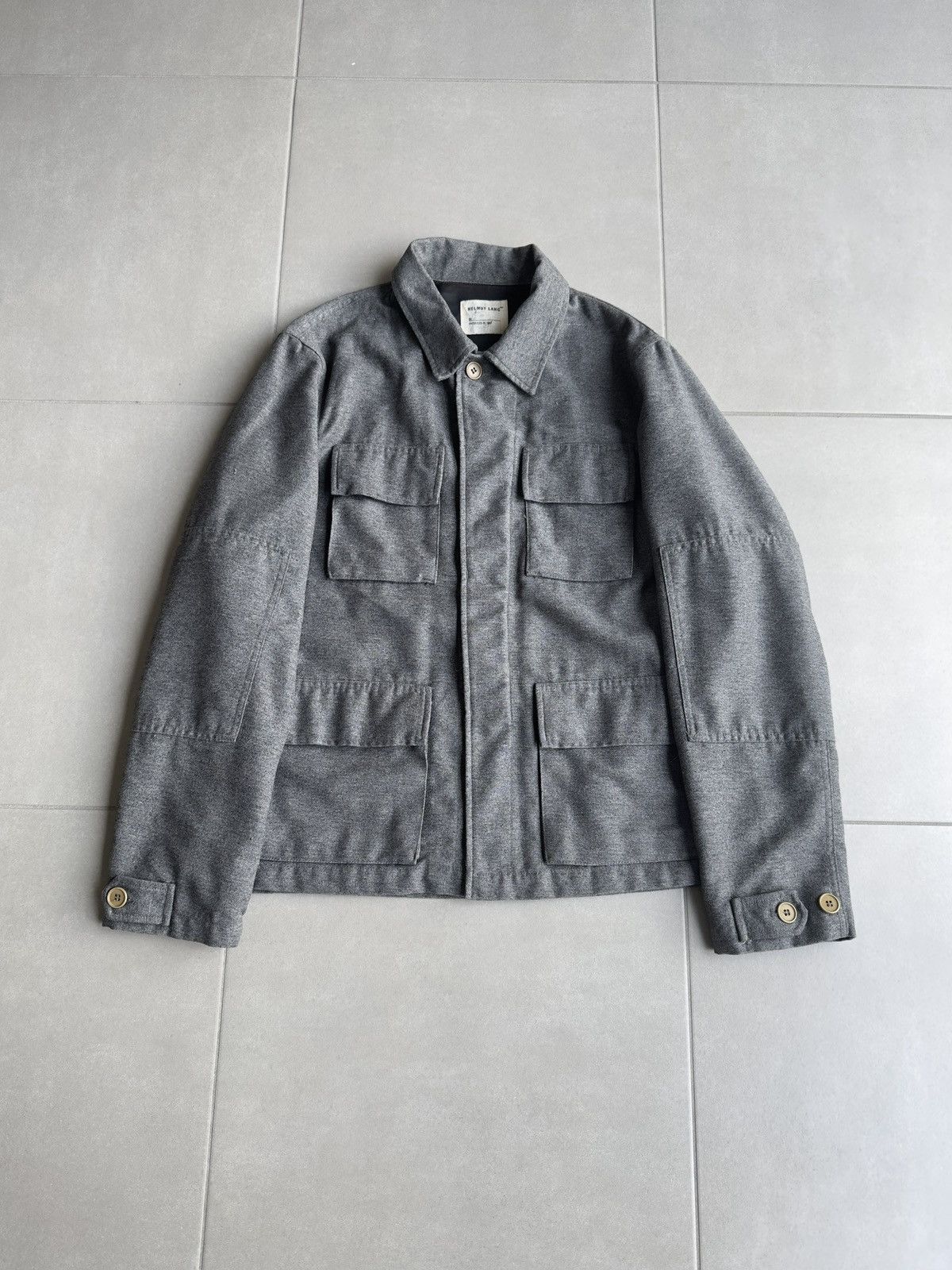 Helmut Lang Helmut Lang AW97 4-pocket wool Military jacket Size US M / EU 48-50 / 2 - 1 Thumbnail
