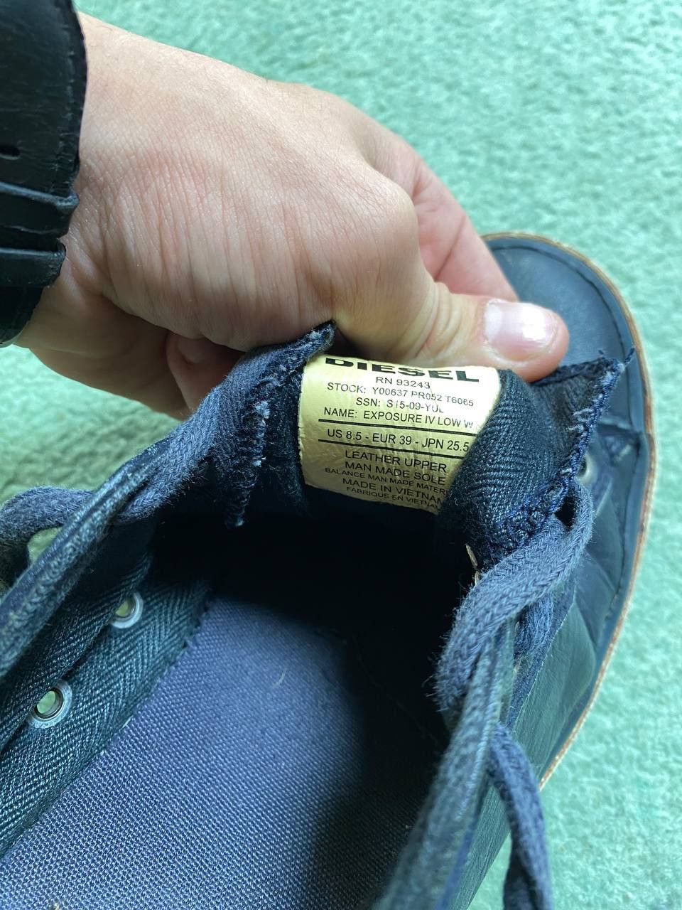 Diesel Low-Top Sneakers Vintage Diesel logo Streetwear Y2K Size US 8.5 / EU 41-42 - 23 Thumbnail