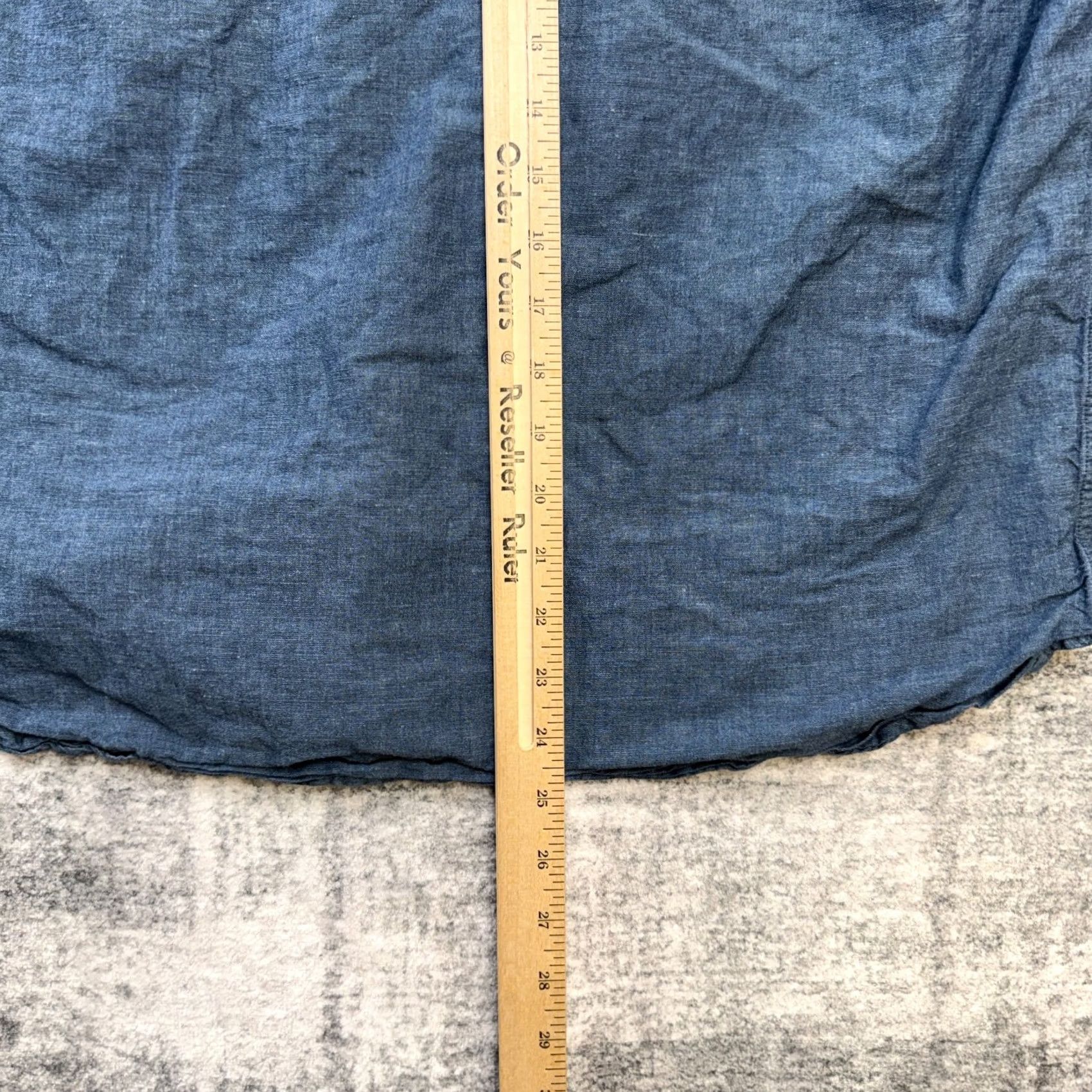 Uniqlo Uniqlo Shirt Mens Medium Blue Linen Cotton Band Collar Button Up Preppy Casual Size US M / EU 48-50 / 2 - 6 Thumbnail