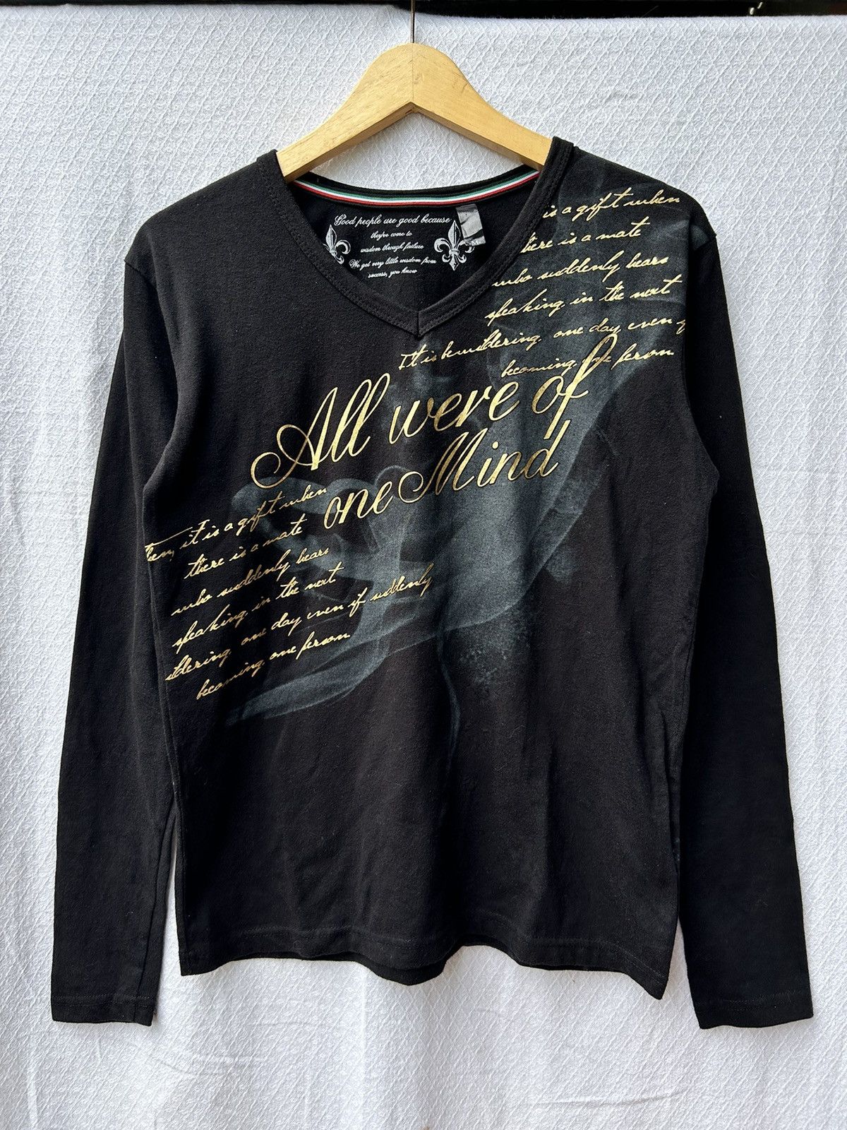 Japanese Brand 💸BINDINGOFFER💸 Japanese style poem smoke longsleeve Size US M / EU 48-50 / 2 - 1 Thumbnail