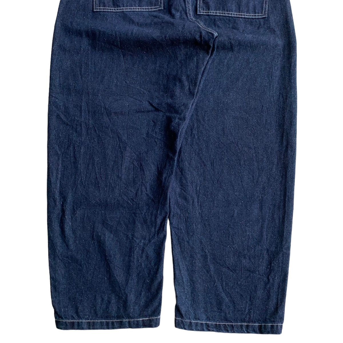 Japanese Brand Japanese Brand Contrasting Stitch GU Wide Baggy Jeans Size US 32 / EU 48 - 2 Thumbnail