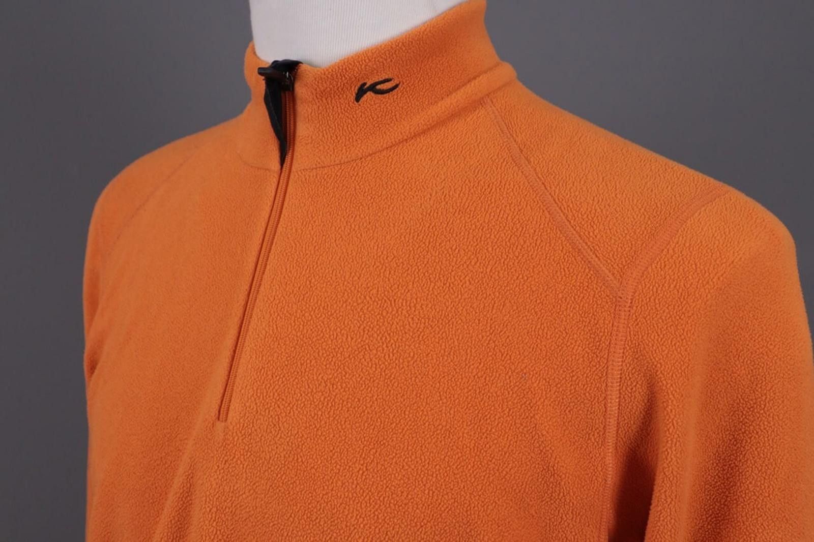 KJUS KJUS System Orange 1/4 Zip Activewear Fleece Jacket Size M Size US M / EU 48-50 / 2 - 9 Thumbnail