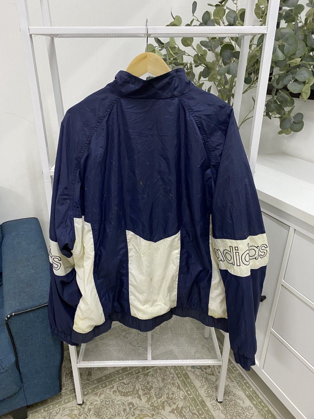 Adidas × Vintage Trefoil Adidas Windbreaker Jacket Size US XXL / EU 58 / 5 - 8 Thumbnail