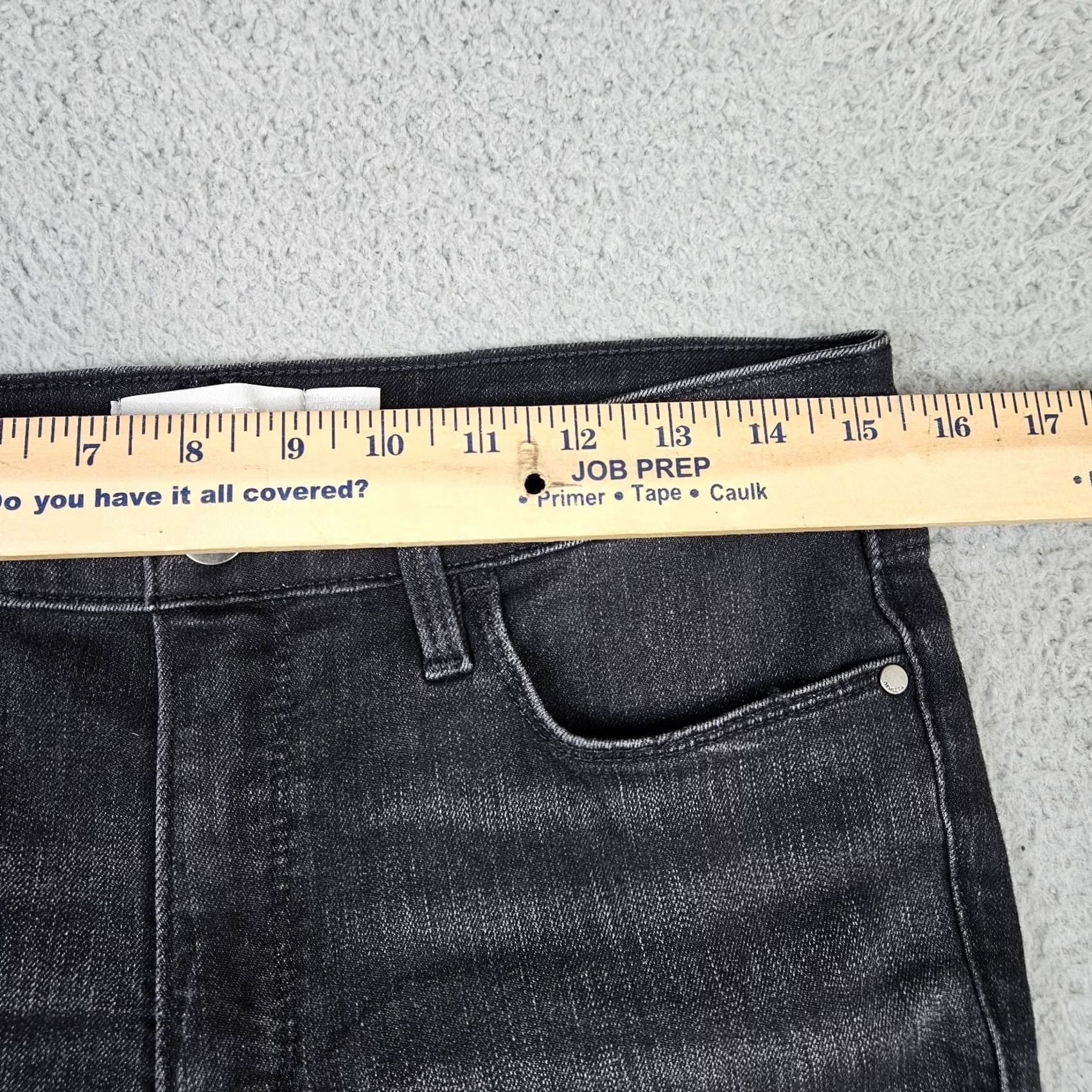 Athleta Athleta Sculptek Women's Denim Jeans Side Zipper Black 10 Modern Regular Fit Stretch 5-Pocket Non-Sheer Casual Pants Mens Womens Girls Size 32" / US 10 / IT 46 - 5 Thumbnail