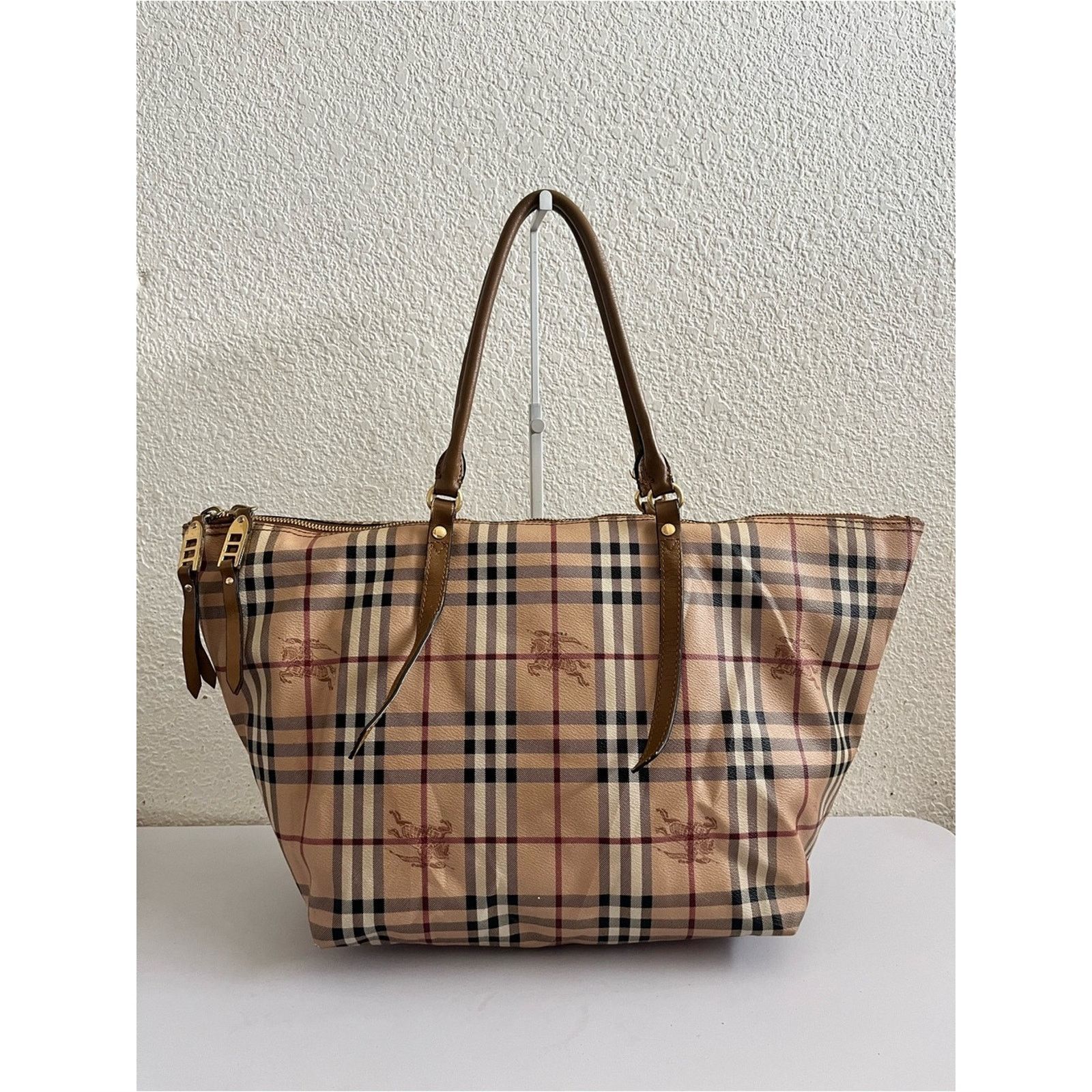 Burberry Burberry Haymarket Canterbury tote bag Size ONE SIZE - 1 Thumbnail