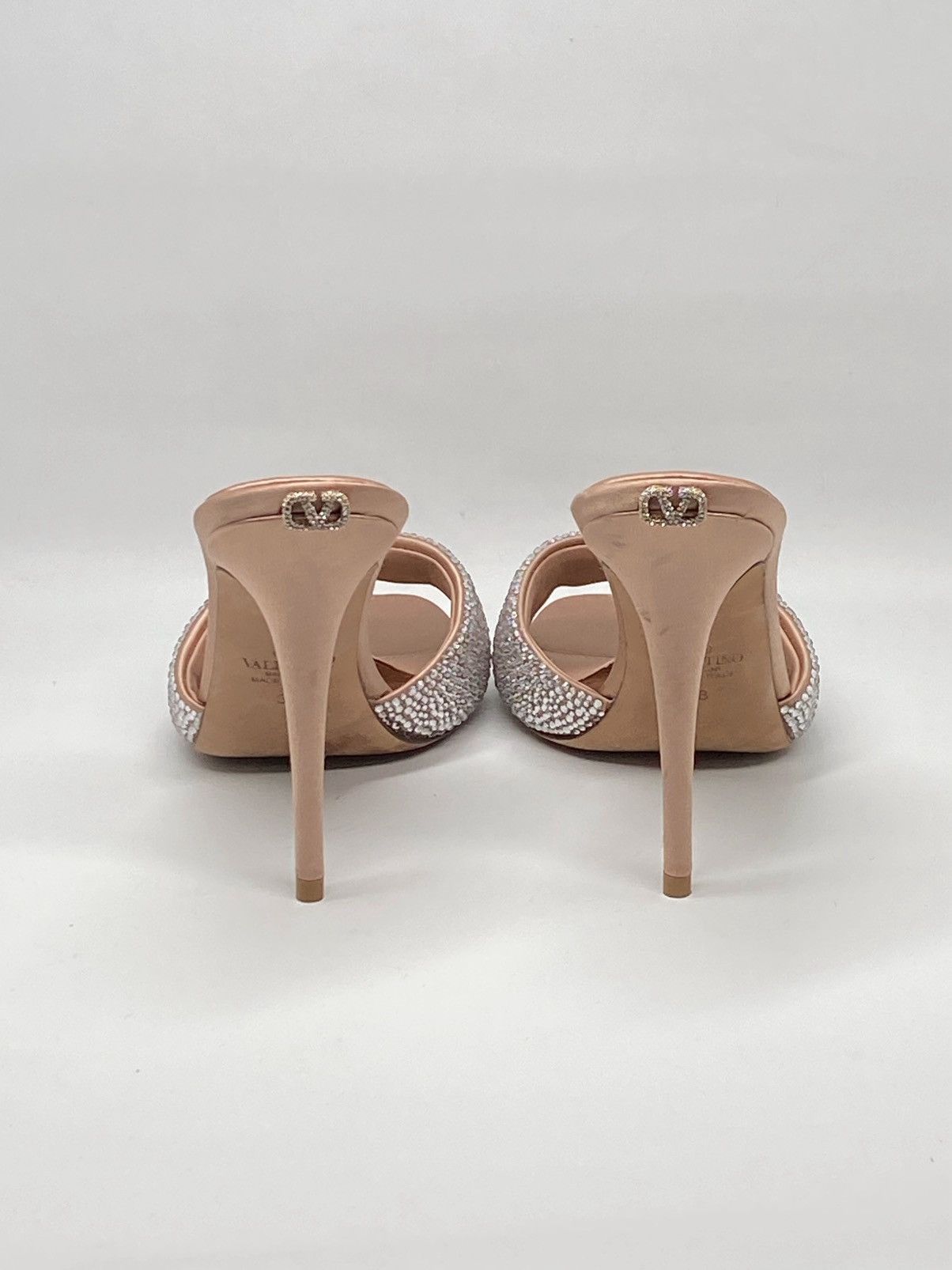 Valentino Valentino Garavani Crystal Satin Stiletto Mules size 38 Size US 8 / IT 38 - 9 Thumbnail