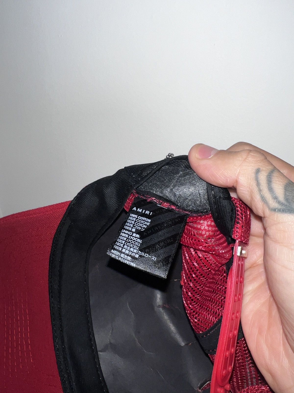 Amiri Amiri logo trucker hat Size ONE SIZE - 3 Thumbnail