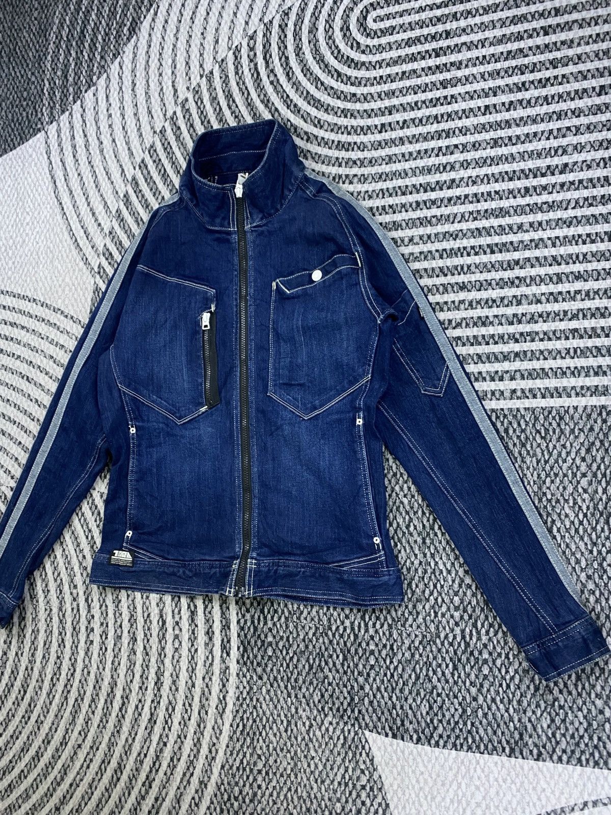 Japanese Brand Vintage Tora Workwear Stretch Longsleeve Denim Jacket Size US M / EU 48-50 / 2 - 5 Thumbnail