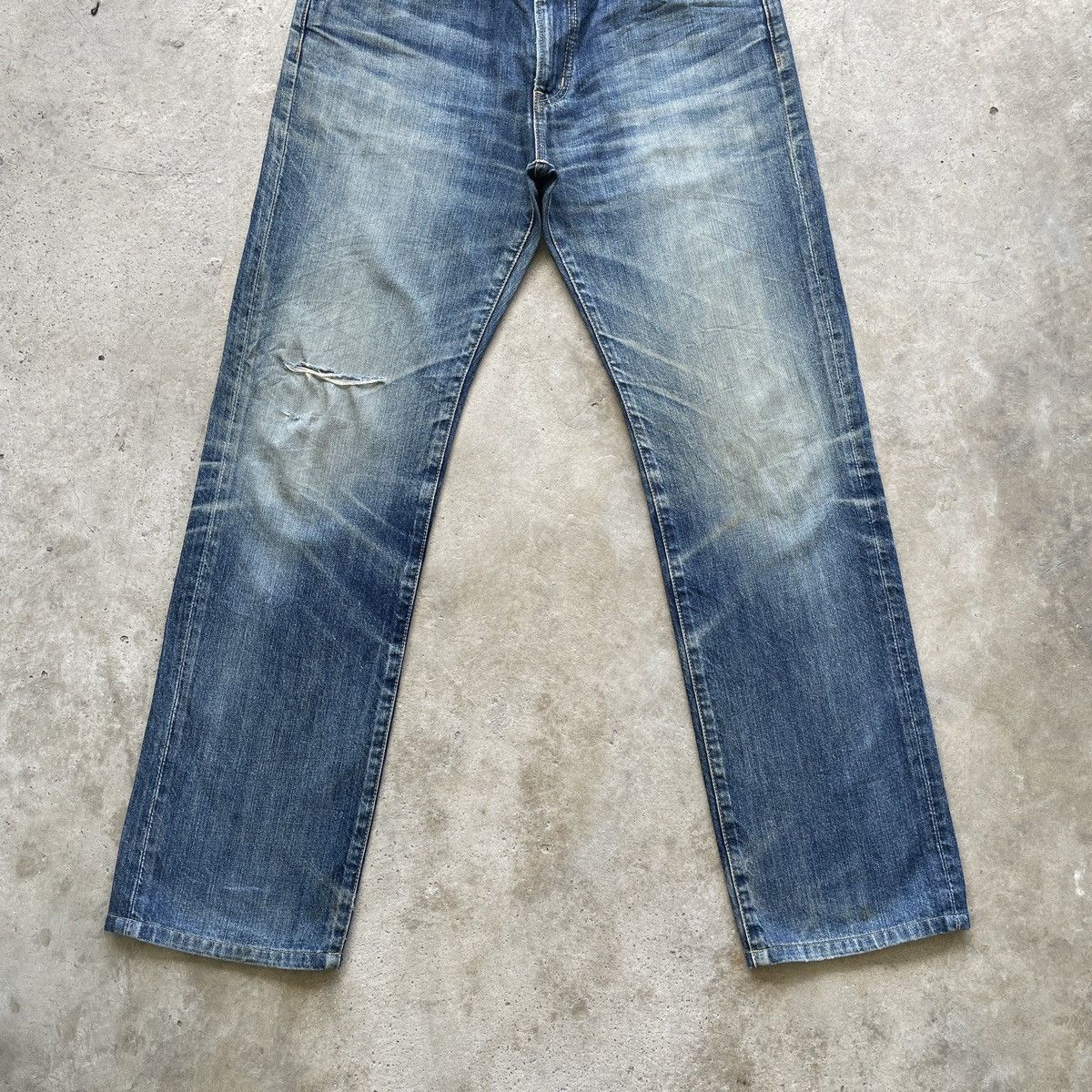 Japanese Brand Vintage Japanese MudWash Jeans Distressed Faded Pants W32 Size US 32 / EU 48 - 4 Thumbnail