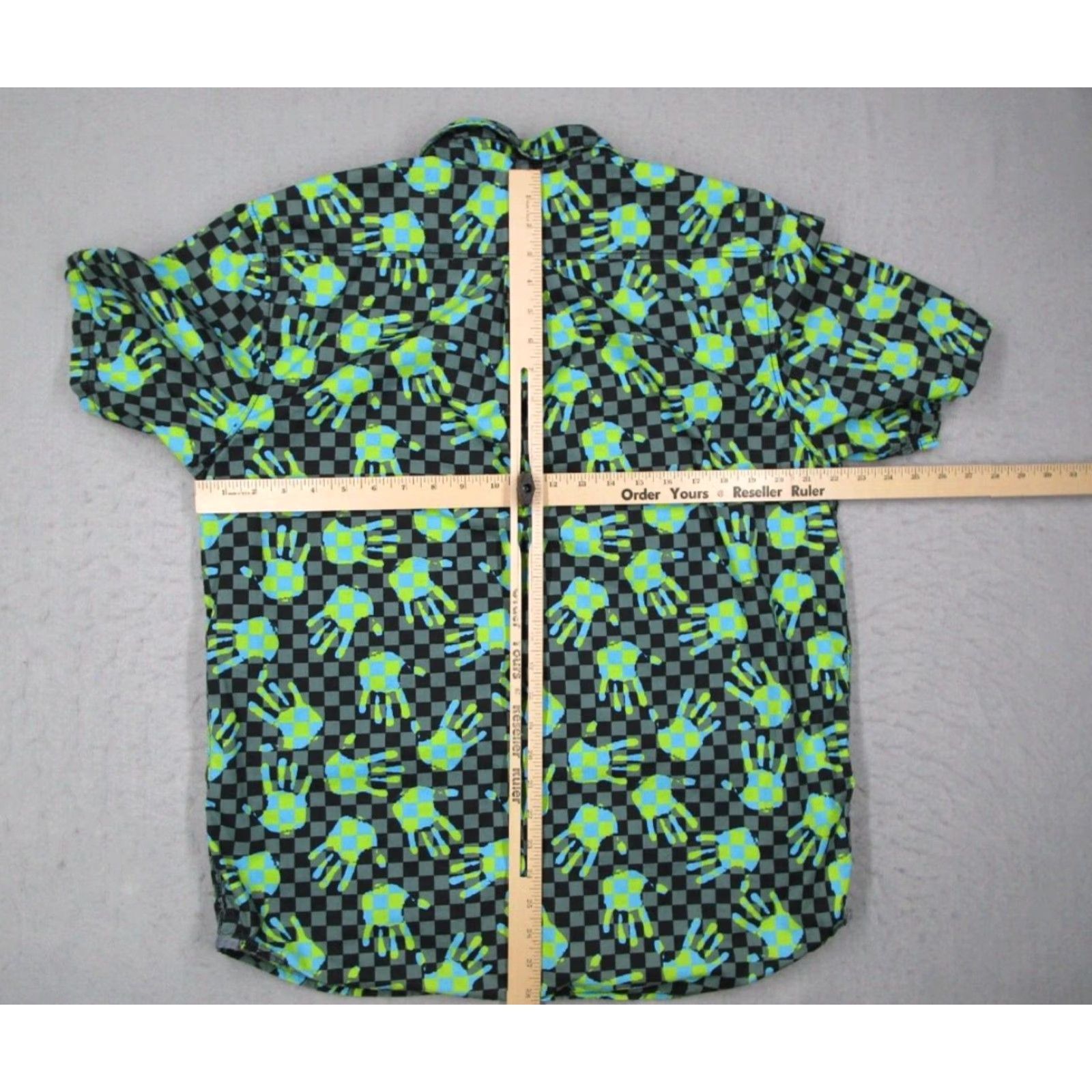 Vans VANS Shirt Mens L Green Joel Tudor Button Up Hawaiian AOP Handprint Size US L / EU 52-54 / 3 - 5 Thumbnail