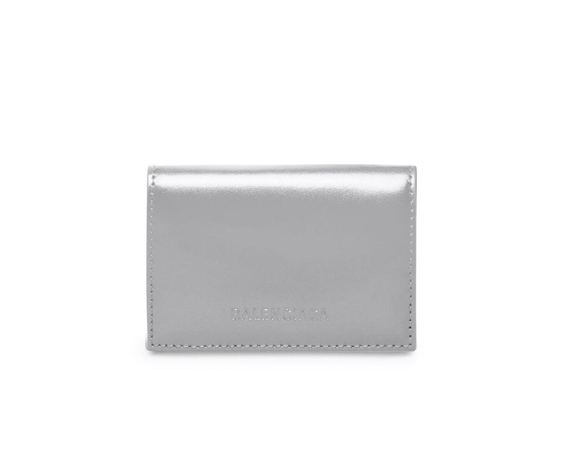 Balenciaga oc11z1125 Size: OS / Essential Mini Wallet in Silver Size ONE SIZE - 1 Thumbnail