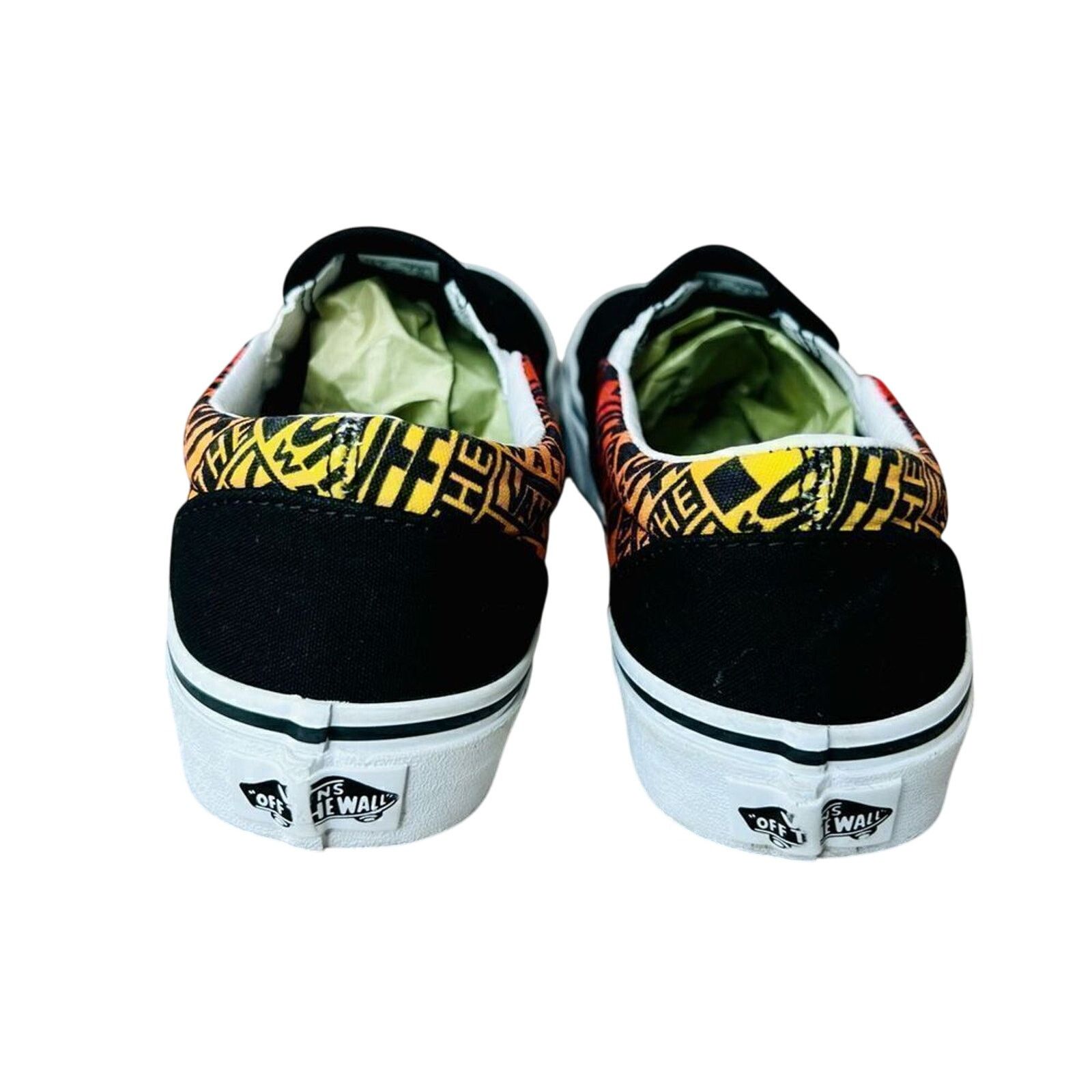 Vans Vans Unisex Flame Skate Black Loafer Slip On Shoe M5.5/W7 Size US 5.5 / EU 38 - 5 Thumbnail