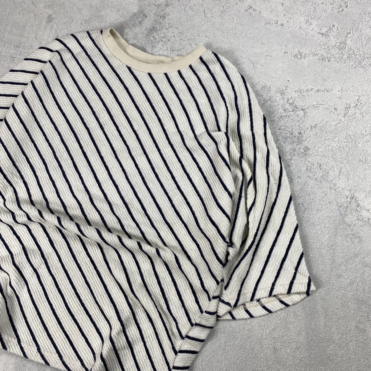 Frapbois × Issey Miyake × Japanese Brand Frapbois by Issey Miyake Striped Tshirt Size L / US 10 / IT 46 - 2 Thumbnail