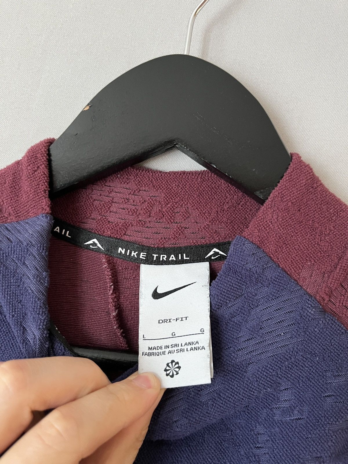 Nike Nike Trail Dri-fit 1/3 Zip Jersey Size US L / EU 52-54 / 3 - 10 Thumbnail