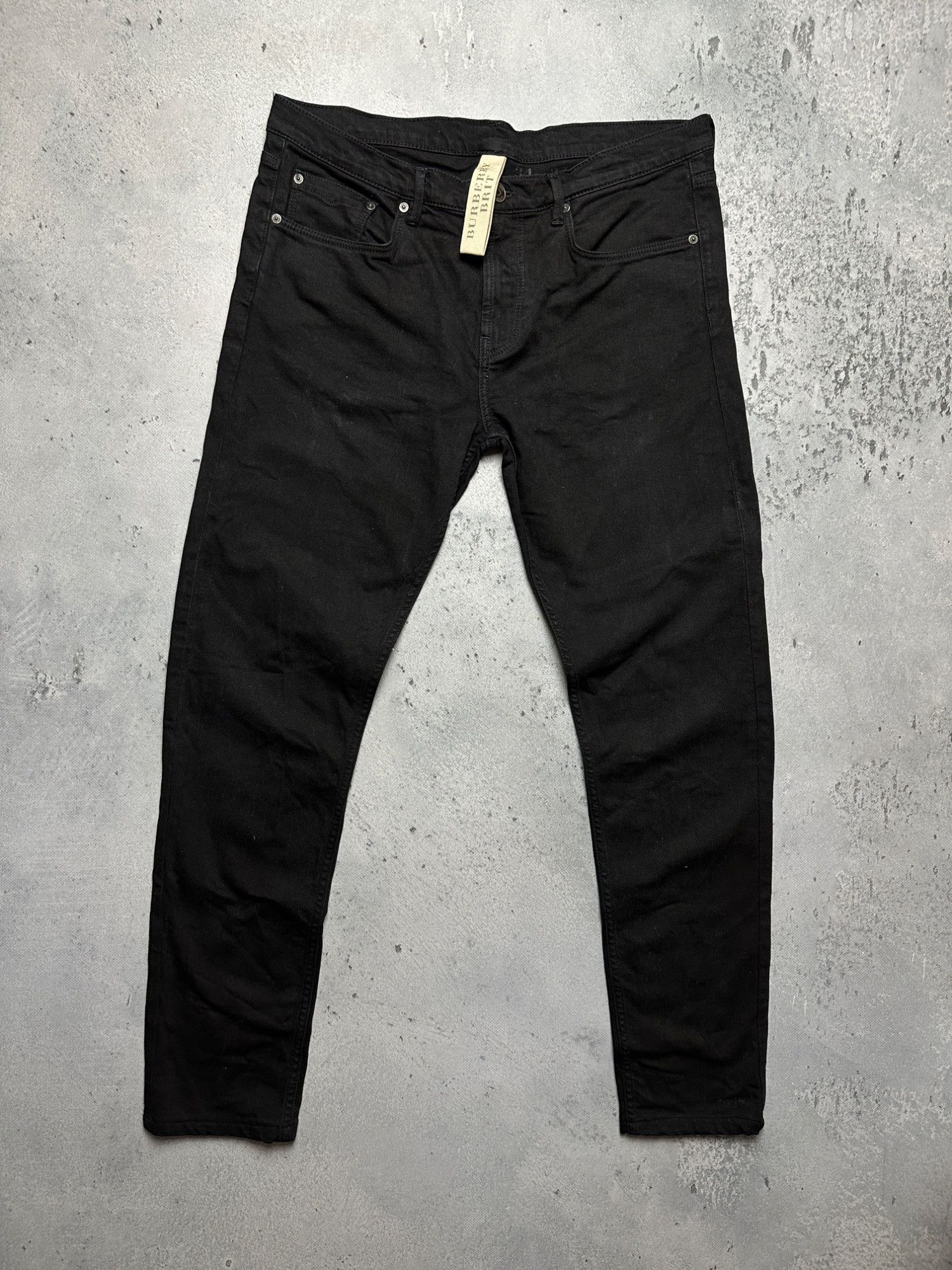 Burberry Burberry Brit Mens Skinny Black Denim Jeans 34W X 34L Cotton Size US 34 / EU 50 - 6 Thumbnail