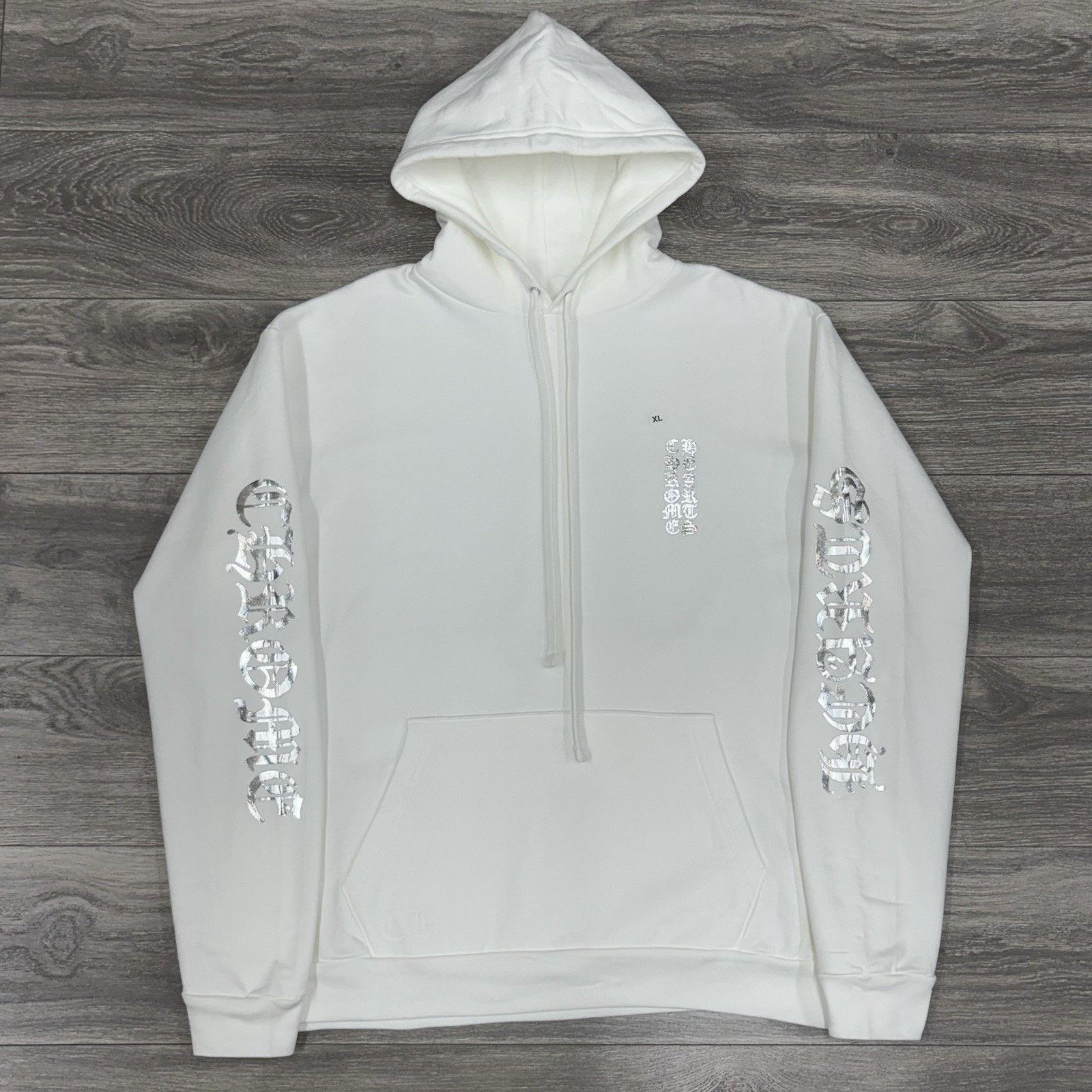 Chrome Hearts Chrome hearts white foil hoodie | Grailed