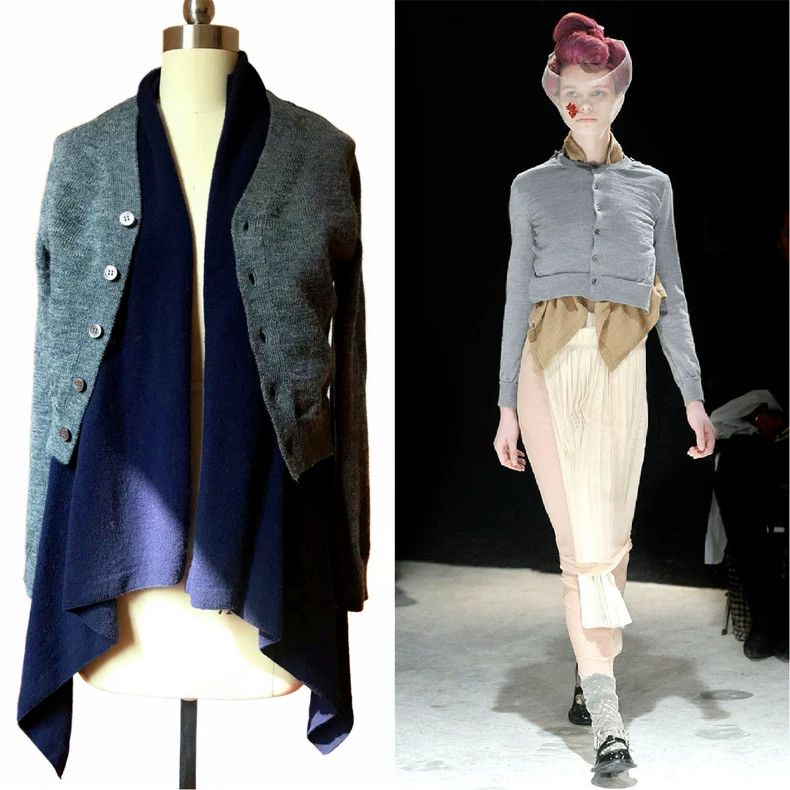 Comme des Garcons Comme Des Garcons Deconstructing knitted cardigan Size S / US 4 / IT 40 - 1 Thumbnail