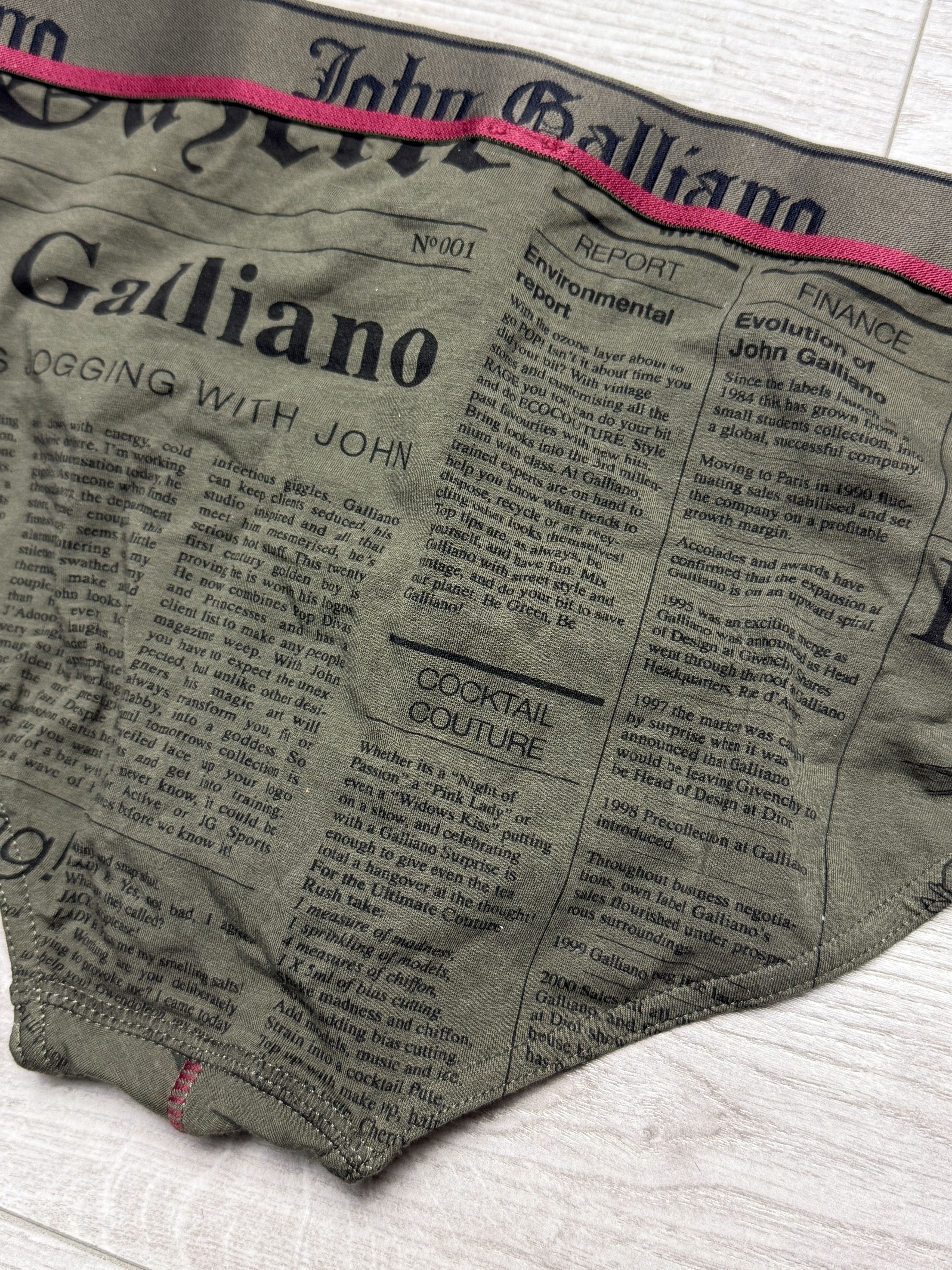 John Galliano John Galliano Gazette newspaper print boxer briefs Size US 38 / EU 54 - 6 Thumbnail