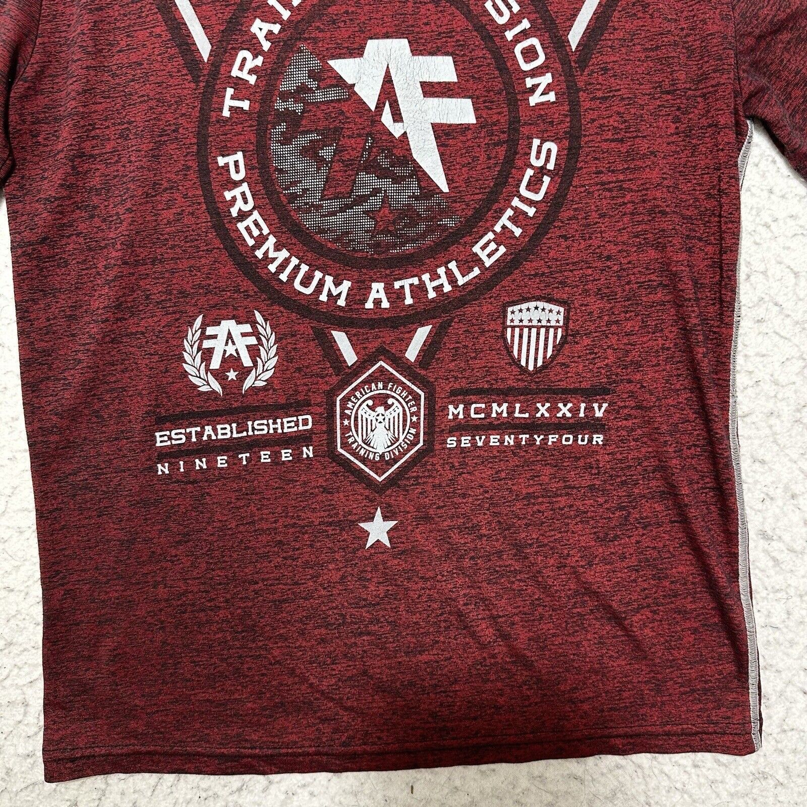 Other Buckle American Fighter Medium Athletic Logo Red T Shirt Size M / US 6-8 / IT 42-44 - 11 Thumbnail