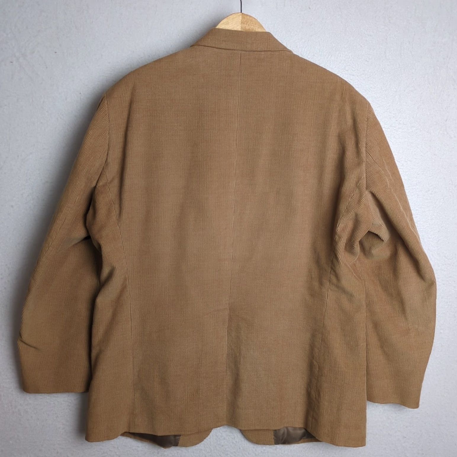 Dockers DOCKERS Blazer Corduroy Sport Coat 46R Mens Tan Khaki Beige 2 Piece Regular Pre-owned Sports Coat Blazer Size 46R - 2 Thumbnail