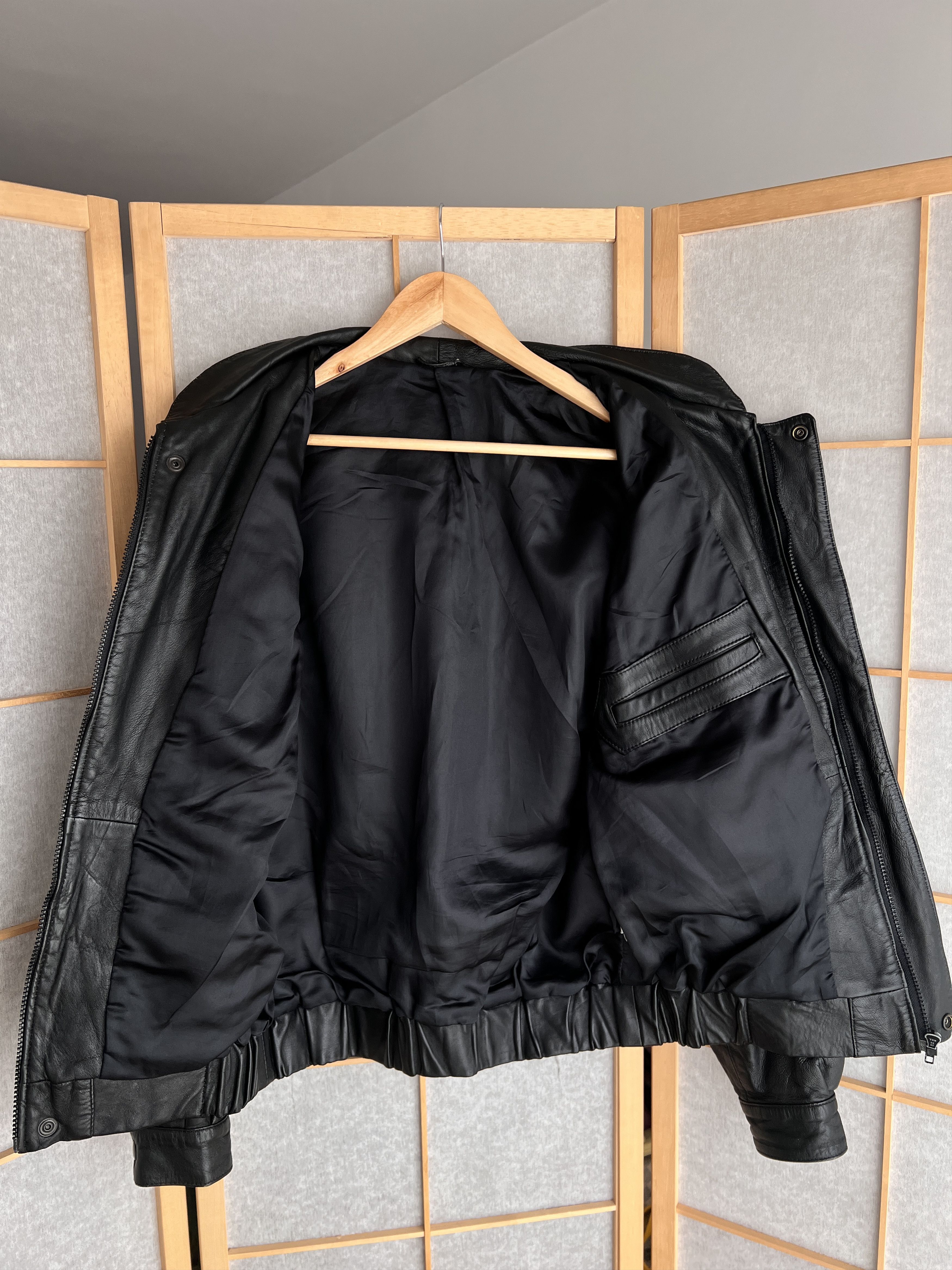 If Six Was Nine Rick Owens Yohji Yamamoto vibe vintage leather bomber jacket Size US M / EU 48-50 / 2 - 9 Thumbnail