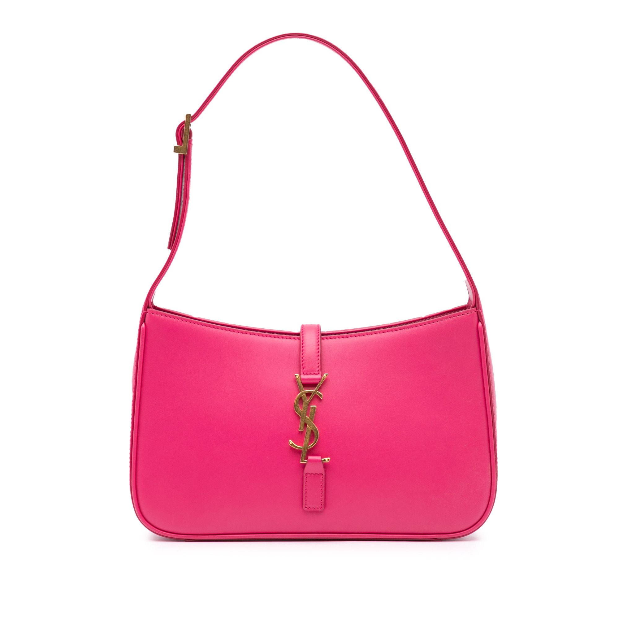 YVES Saint Laurent Leather Le 5 A 7 Shoulder Bag in Pink, Women's