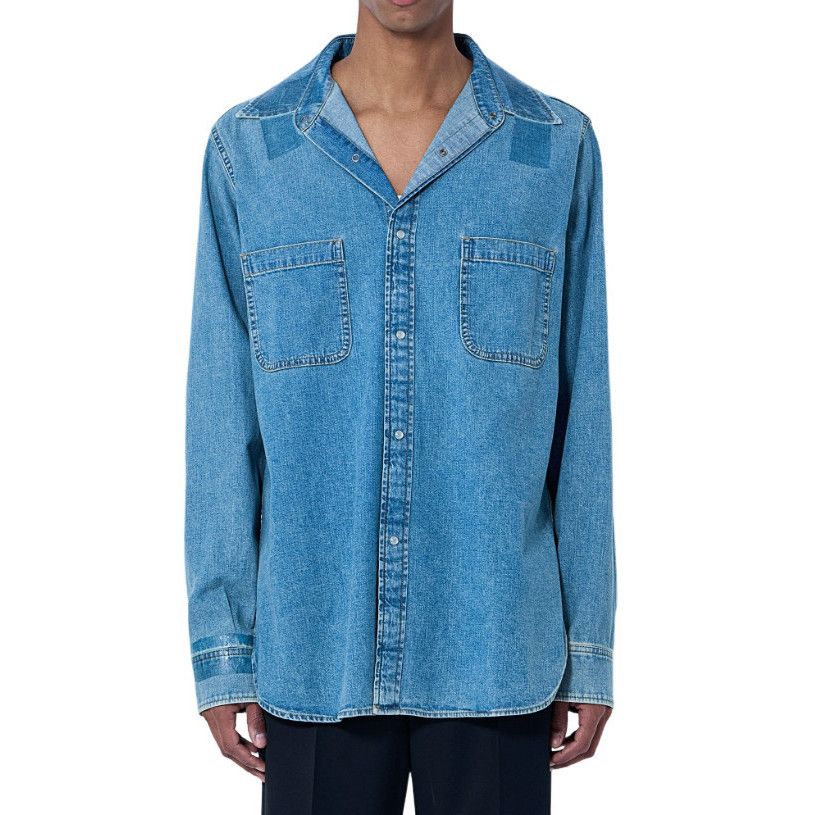 Maison Margiela MAISON MARGIELA Denim Button-Down Shirt New & Authentic (Men Size US L / EU 52-54 / 3 - 1 Preview
