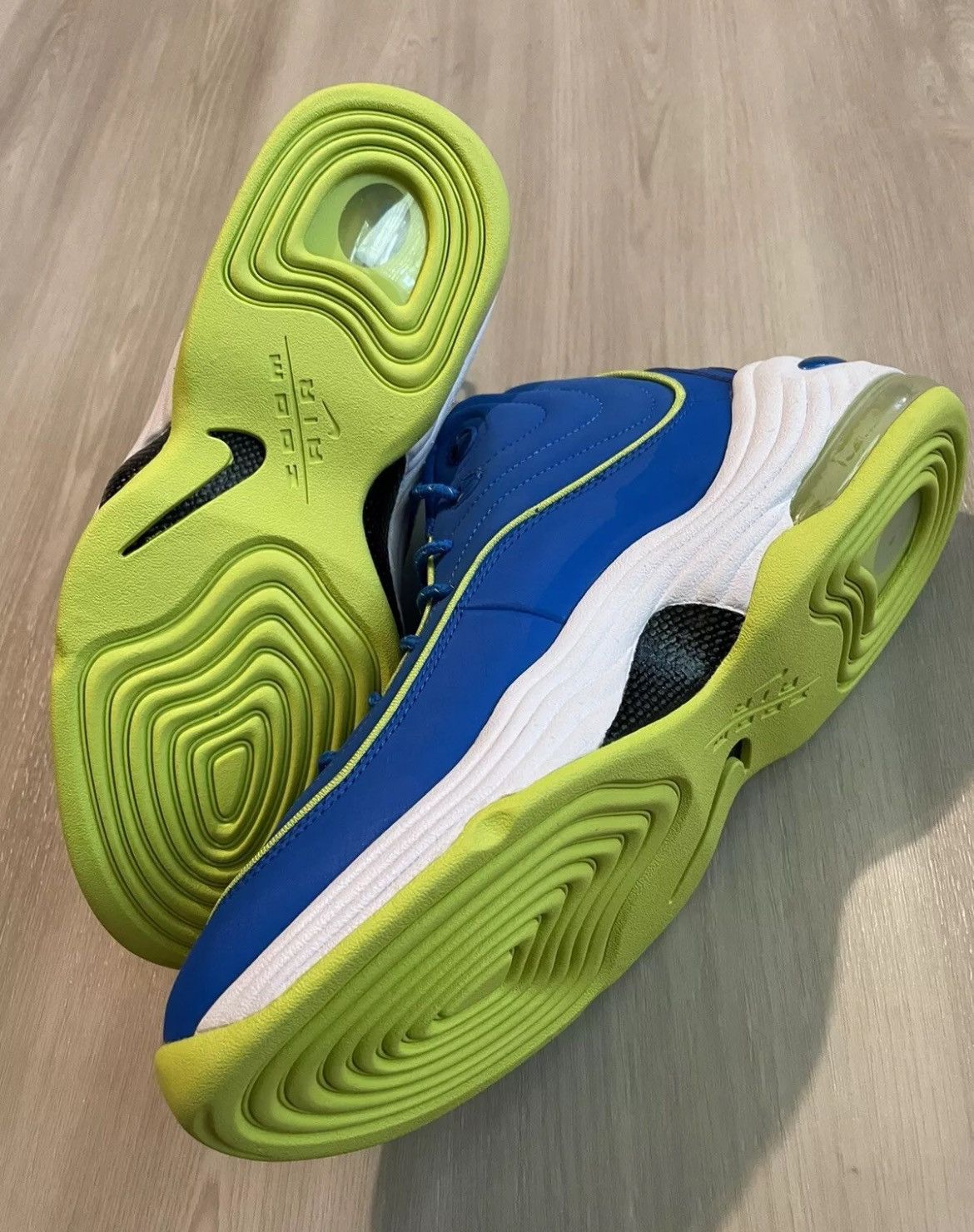 Nike × Vintage 2012 NIKE AIR MAX PENNY II 2 LE SOAR NEON Sprite Sz 9.5 Size US 9.5 / EU 42-43 - 3 Thumbnail