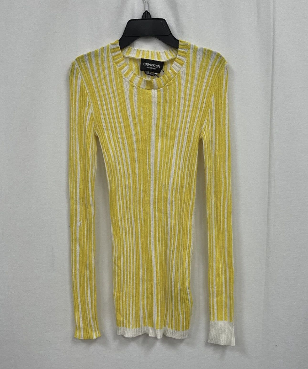 Calvin Klein 205W39NYC Calvin Klein 205W39NYC Stripe Rib Knit Sweater, XS Size XS / US 0-2 / IT 36-38 - 2 Thumbnail
