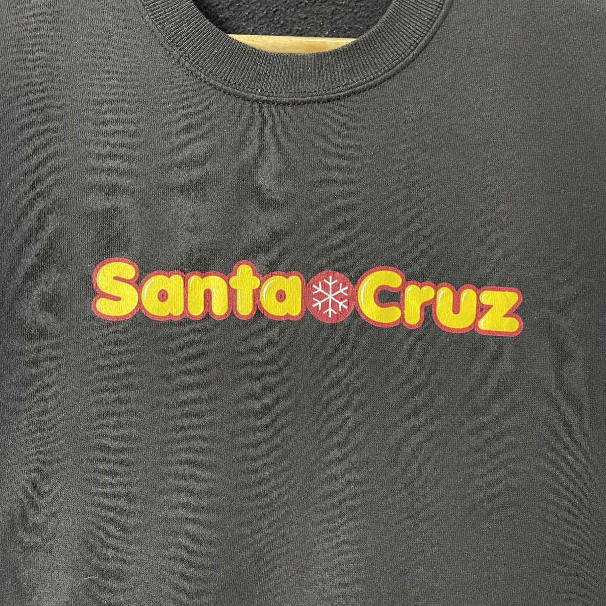 Santa Cruz Skateboards Vintage Santa Cruz Spellout Logo Crewneck Sweatshirt USA Size US L / EU 52-54 / 3 - 3 Thumbnail