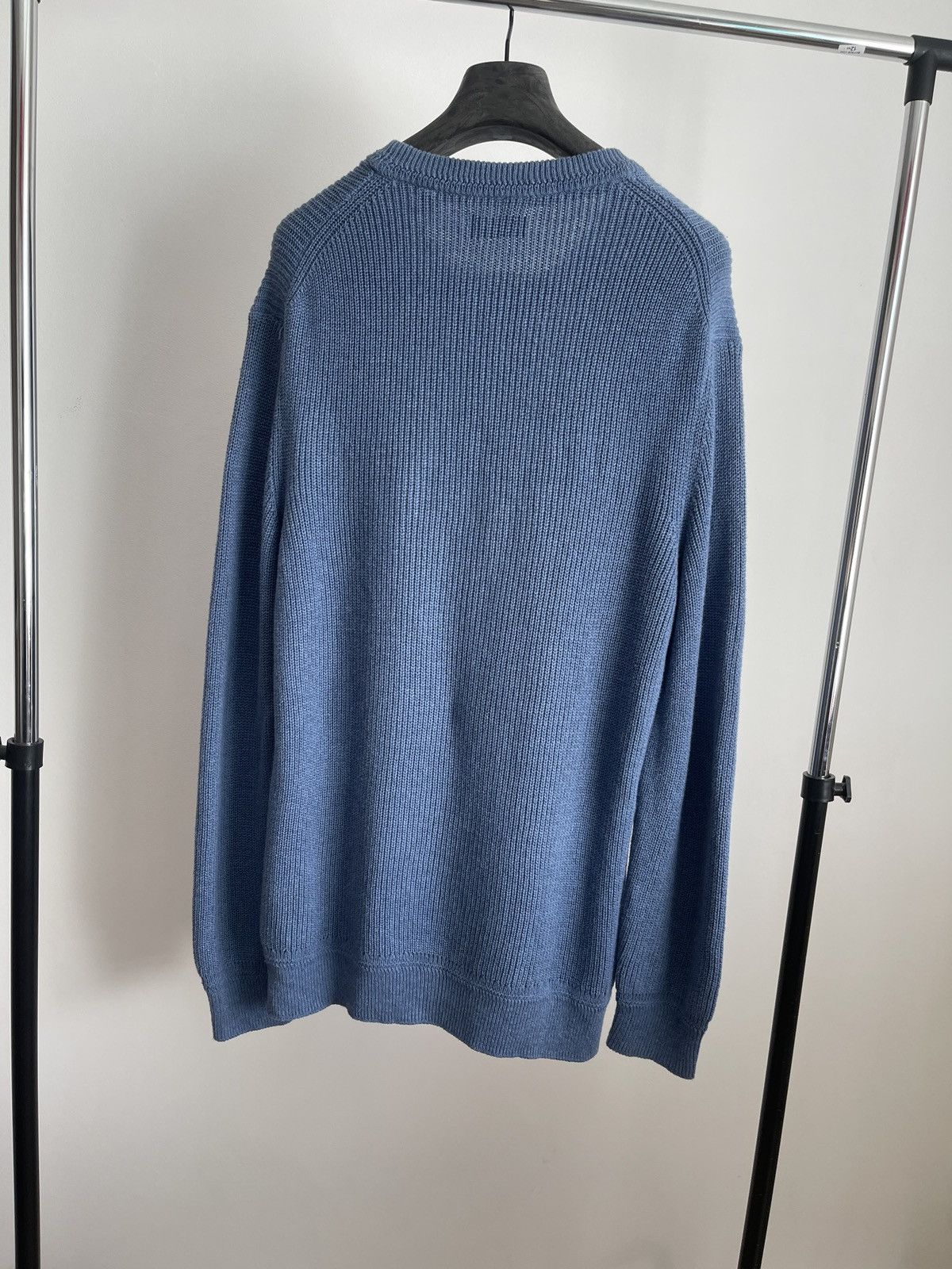 Gant Sweater wool Gant blue casual jumper knit crew neck Size US L / EU 52-54 / 3 - 5 Thumbnail