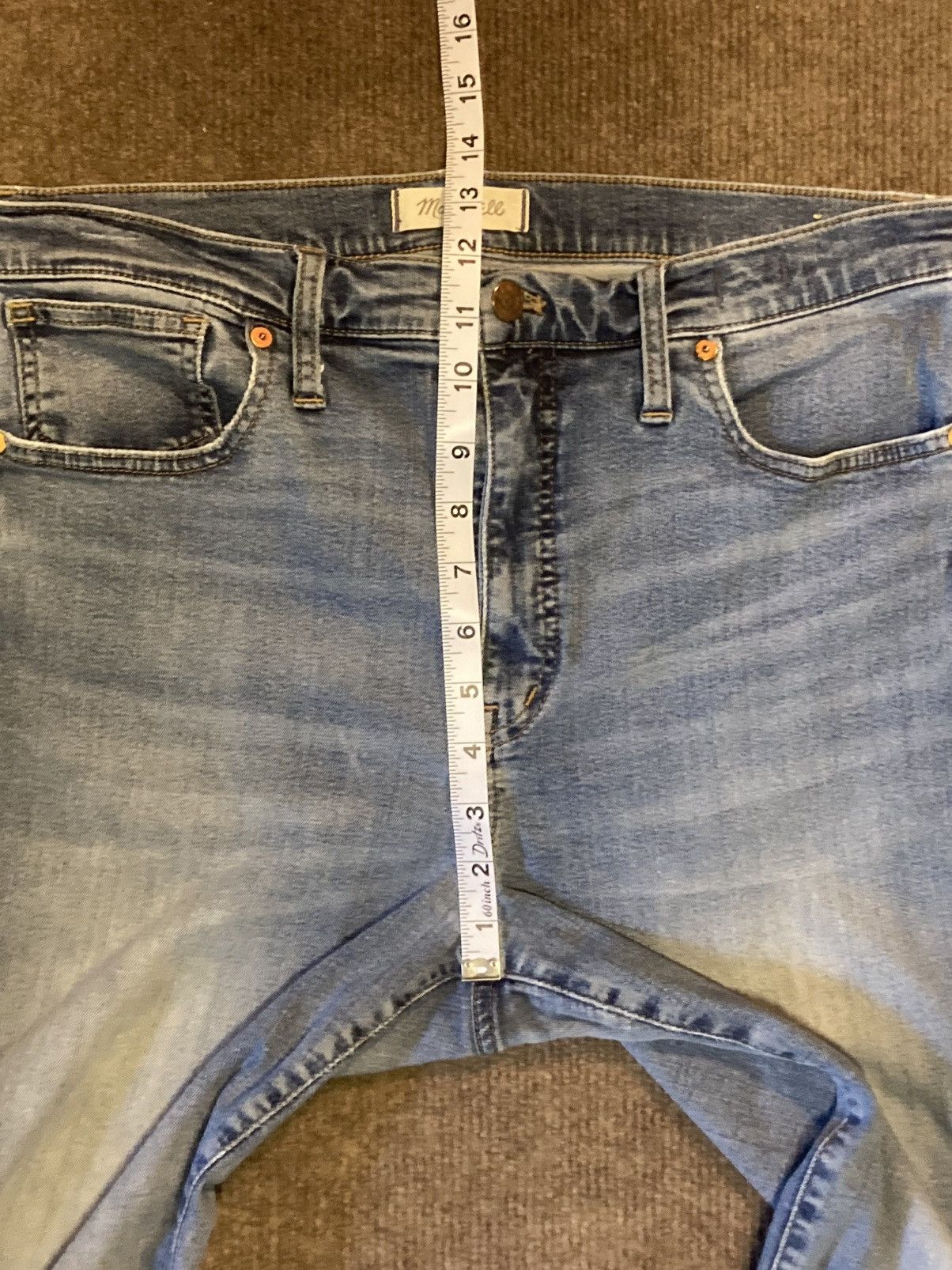 Madewell Madewell Stovepipe High-Rise Jeans, Sz 31 Dearham Wash Size 31" - 14 Thumbnail