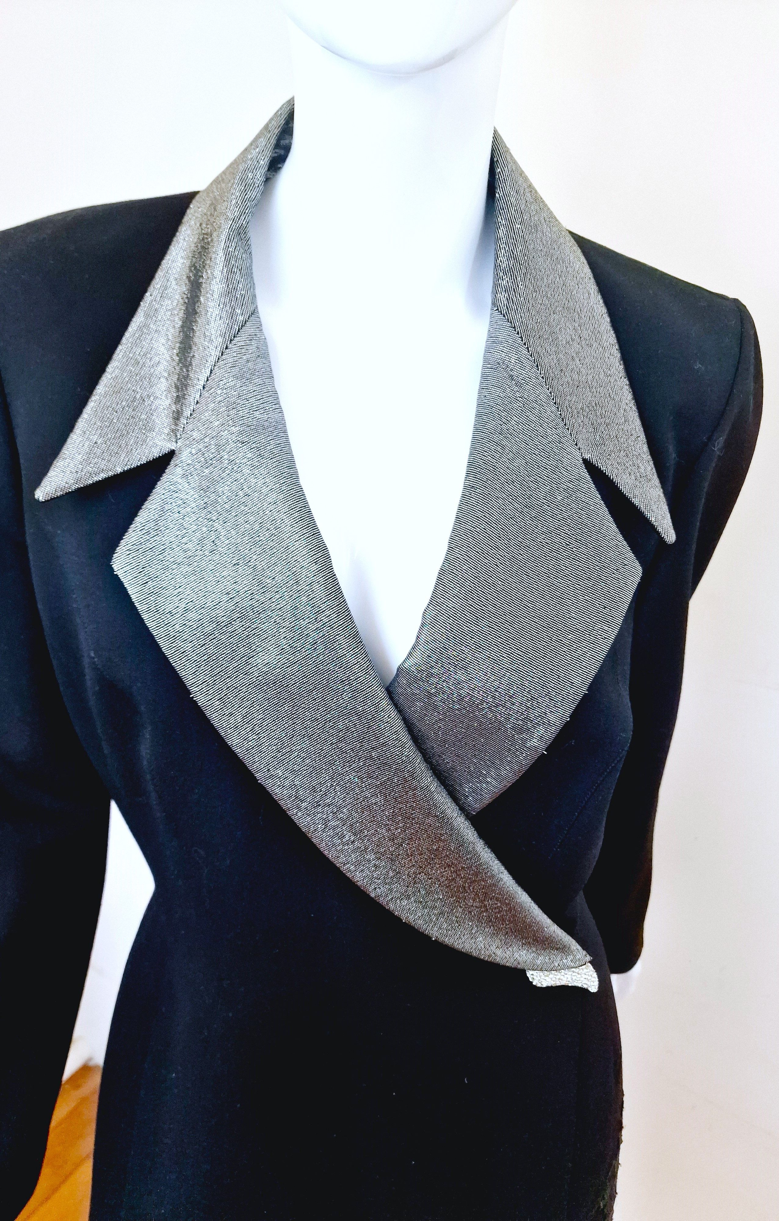 Thierry Mugler Thierry Mugler F/W 2000 Evening Rhinestone Blazer Jacket Size L / US 10 / IT 46 - 7 Thumbnail