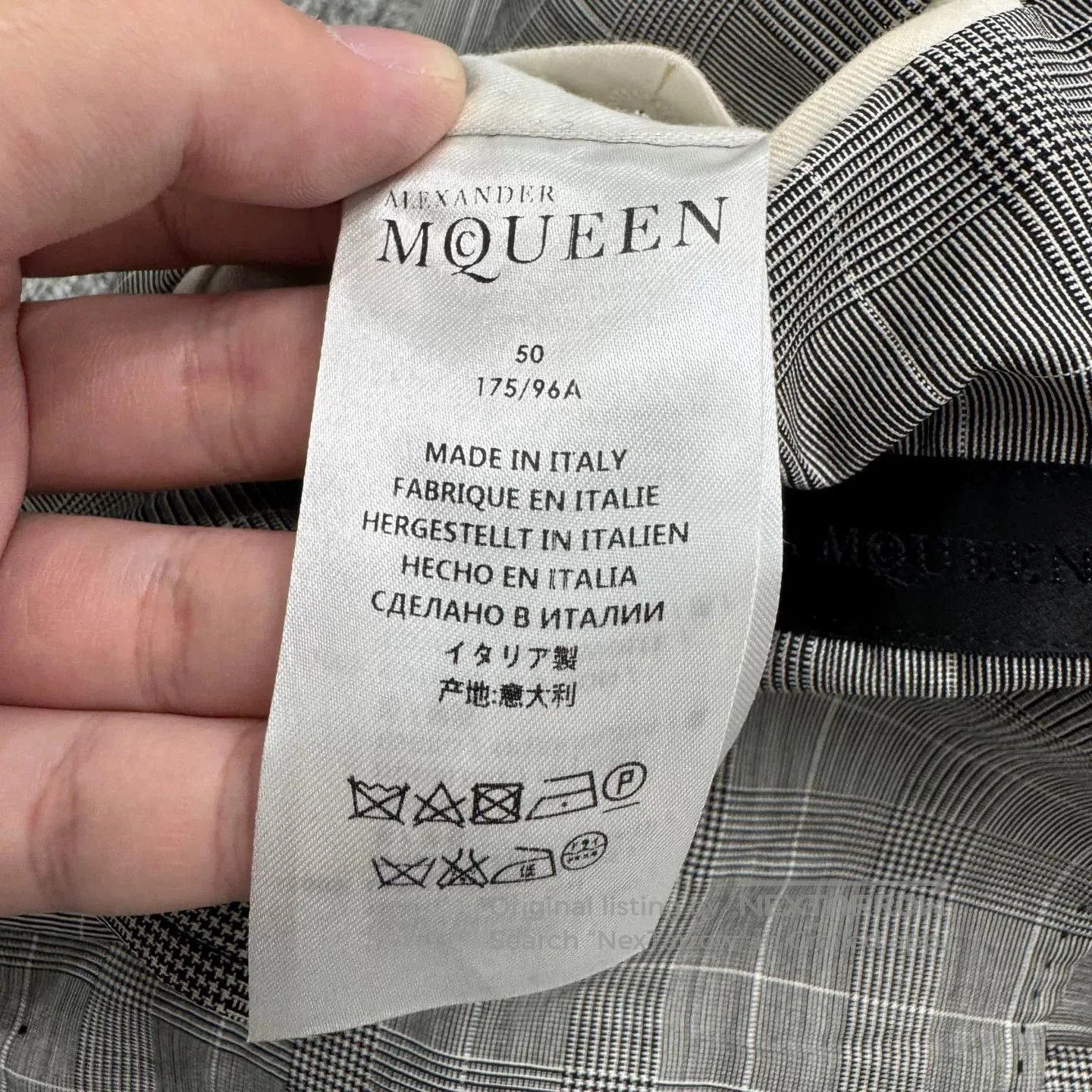 Alexander McQueen Alexander McQueen Plaid Blazer. Size US M / EU 48-50 / 2 - 4 Thumbnail