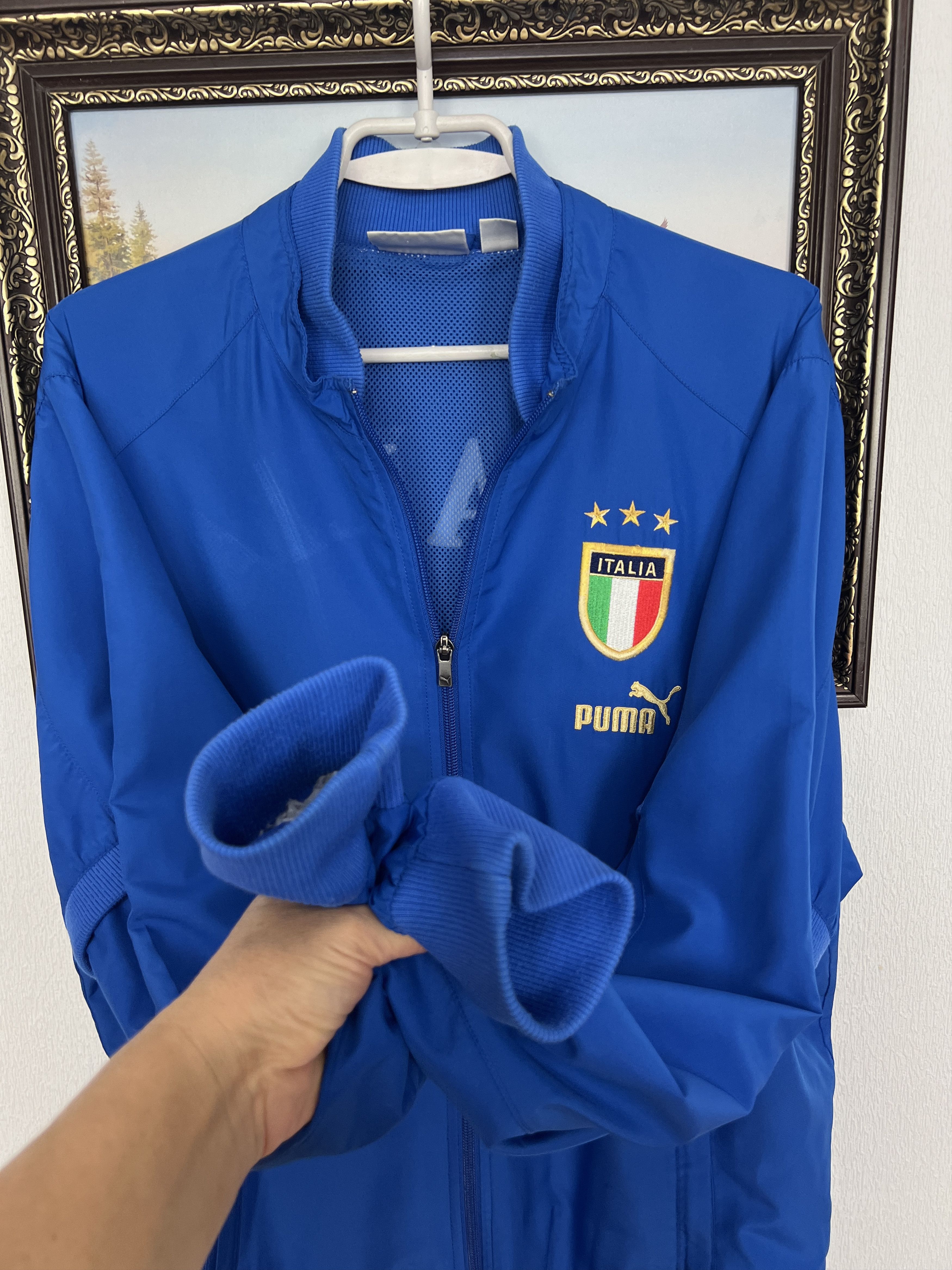 Puma Vintage Puma Italy Football Jacket Soccer Track Top National Size US M / EU 48-50 / 2 - 6 Thumbnail
