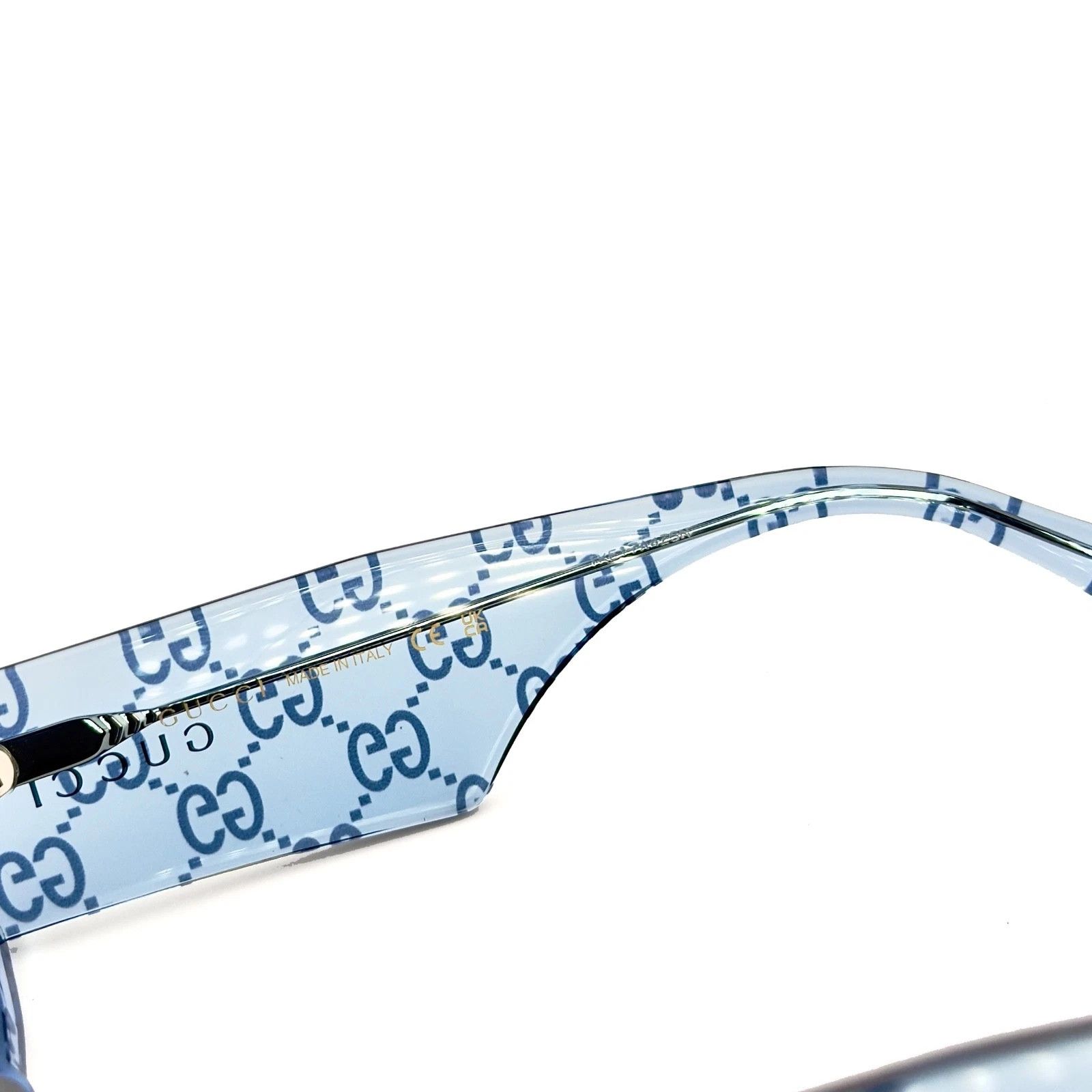 Gucci GUCCI 1426 Crystal Blue GG Print Logo Gg1426S Sunglasses 006 Size ONE SIZE - 7 Thumbnail
