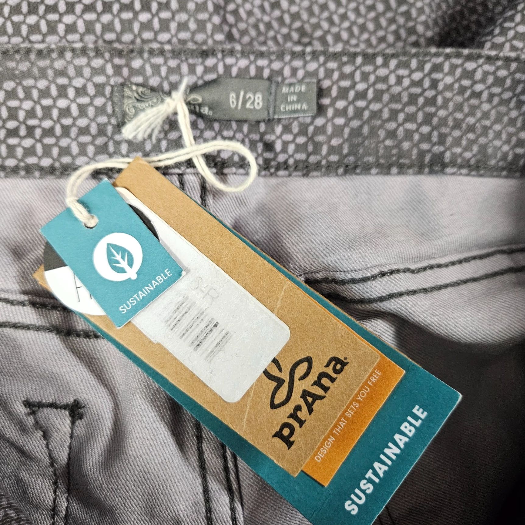 Prana prAna Womens Kara Jeans Skinny Low Rise 6 Purple Gray Multicolor Cotton 31.5 in Inseam Womens Girls Mens Size 28" / US 6 / IT 42 - 7 Thumbnail